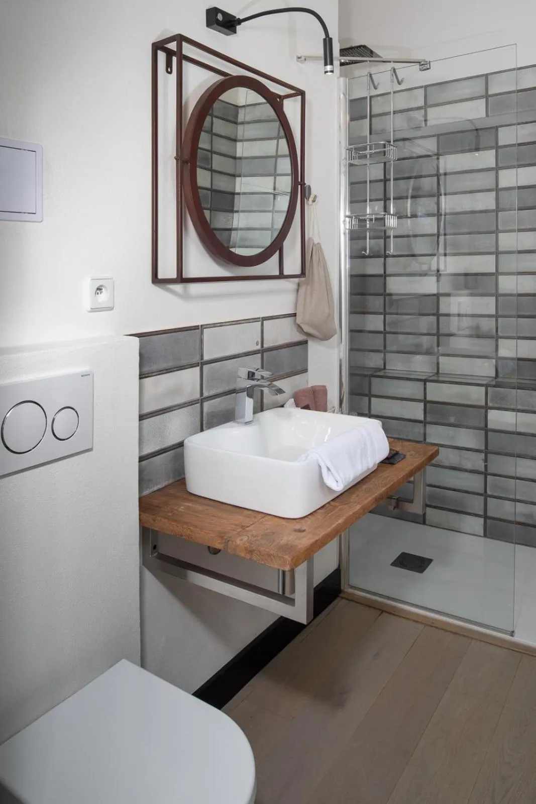 Bathroom, Bed in Antik Hotel Prague