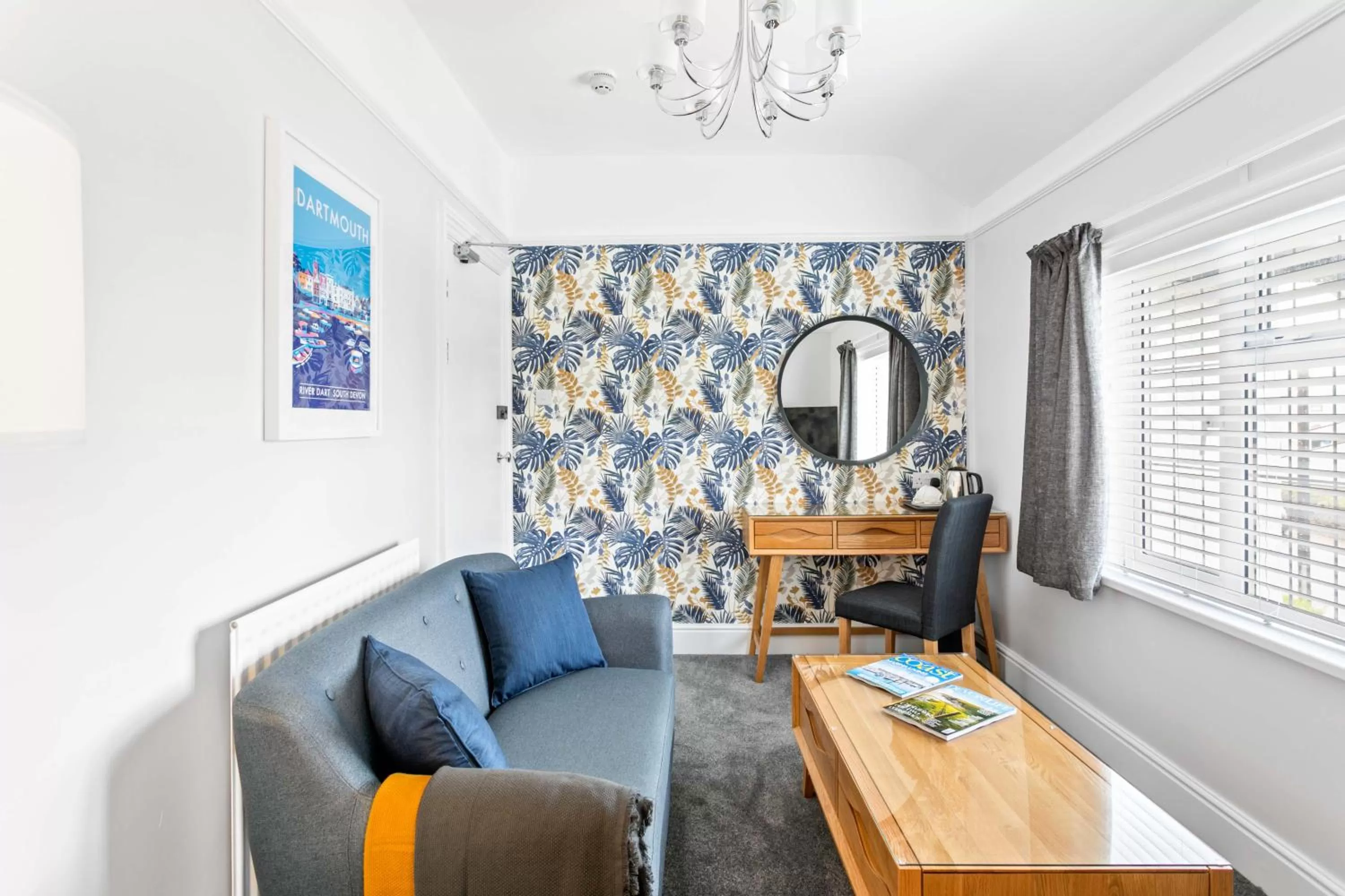 Seating area in Stover Lodge