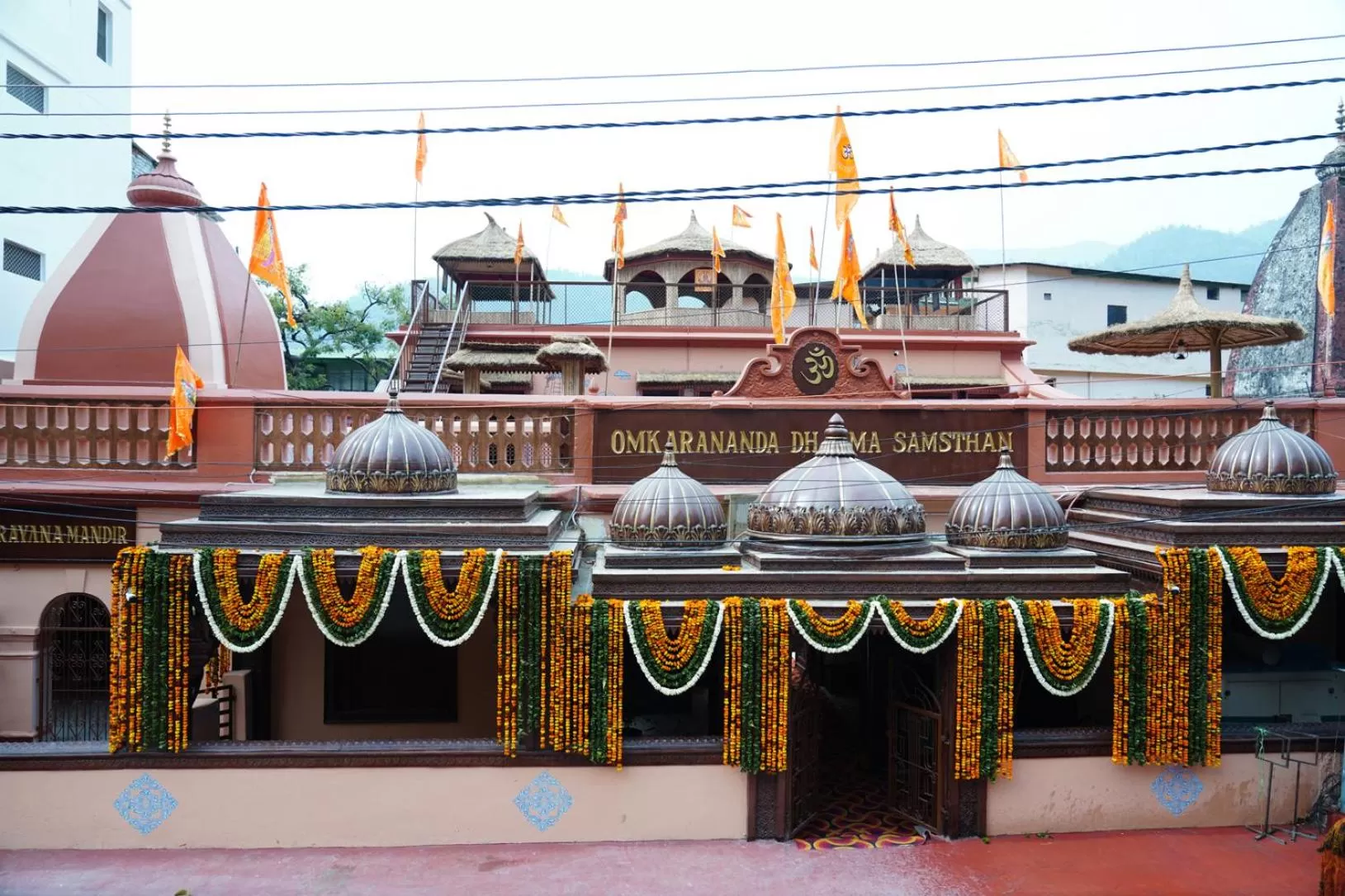 Facade/entrance in Vedic Dham Ganga