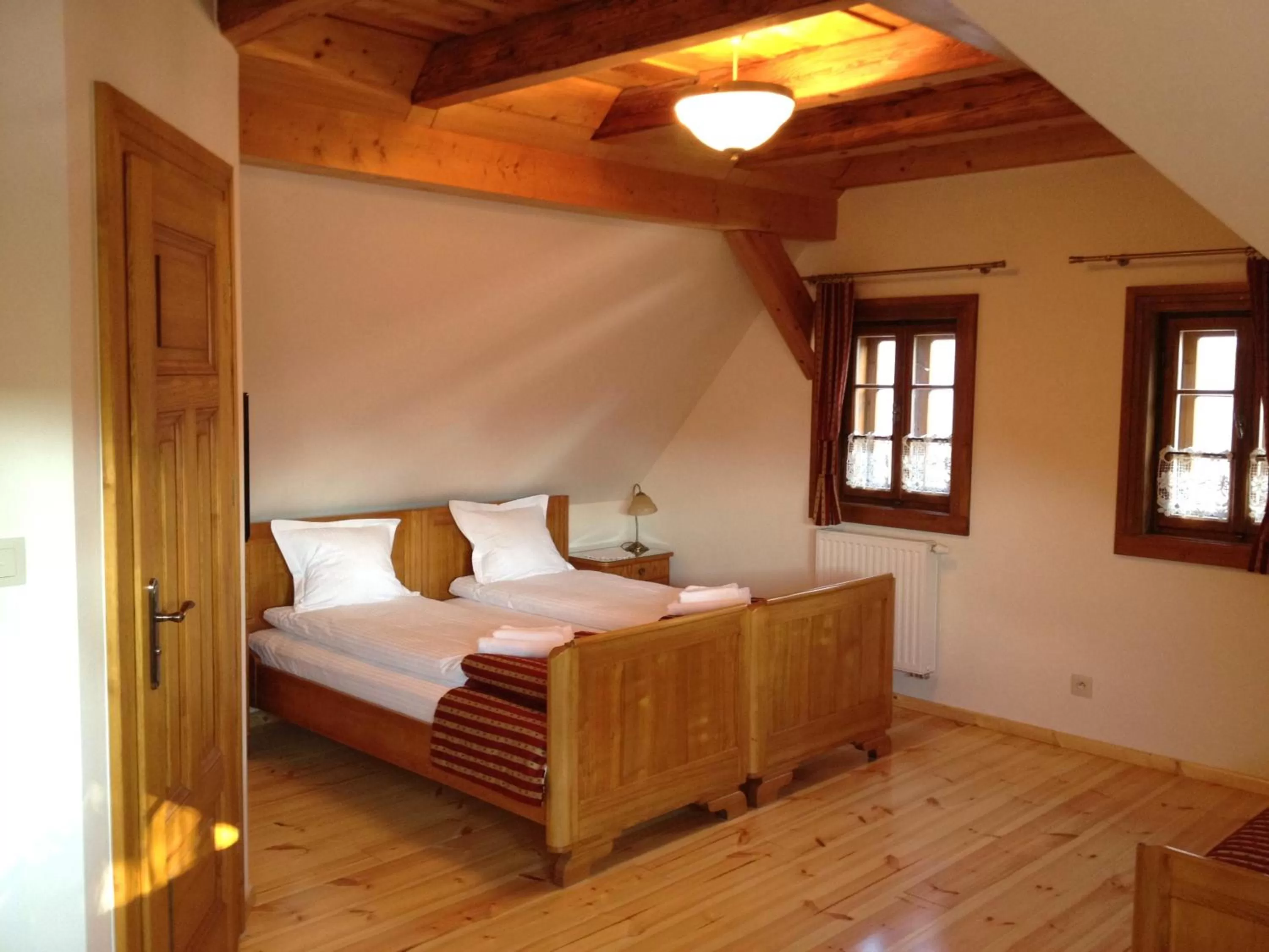 Bed in Pensjonat Dom Zegarmistrza