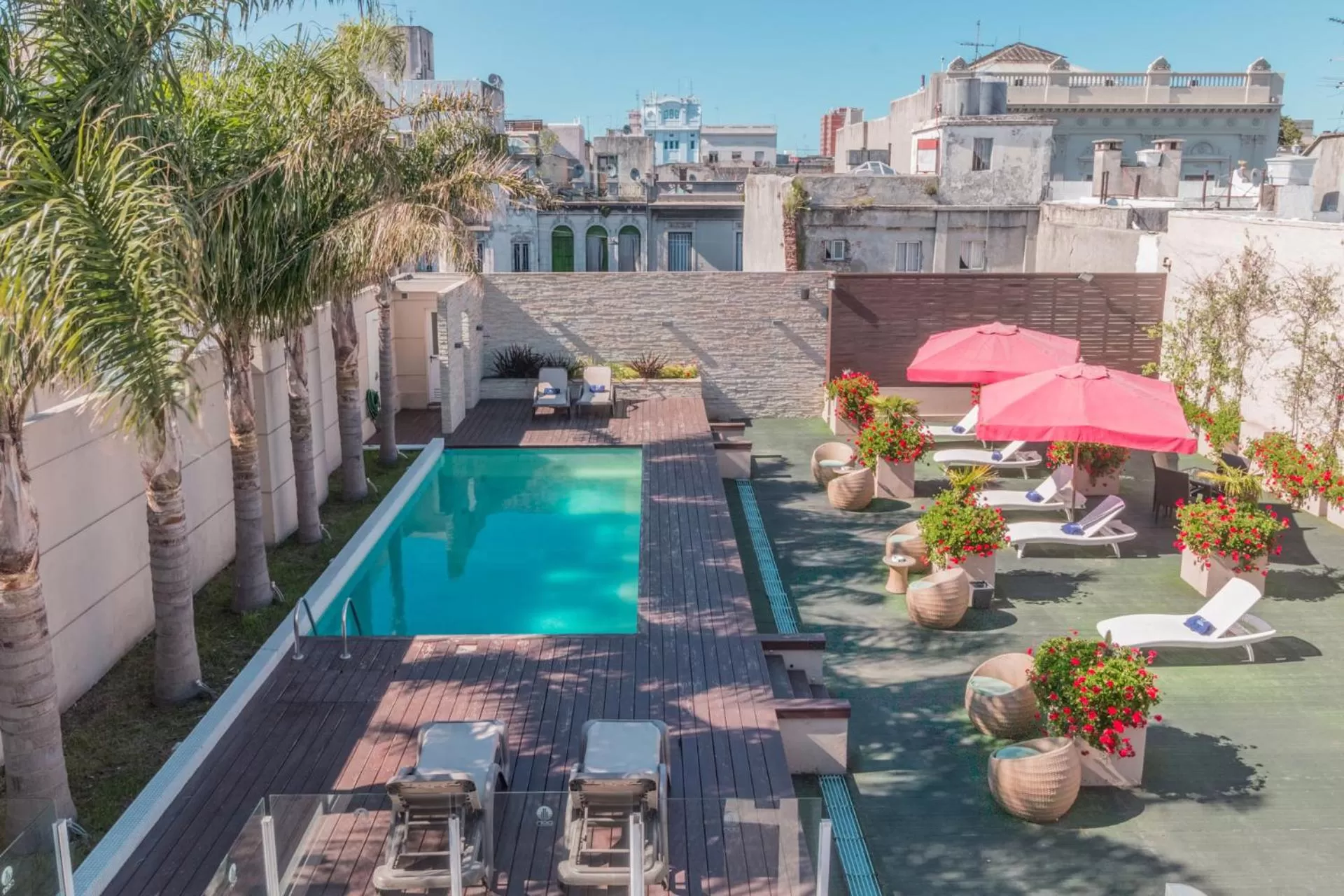 Pool view in DON Boutique Hotel Montevideo