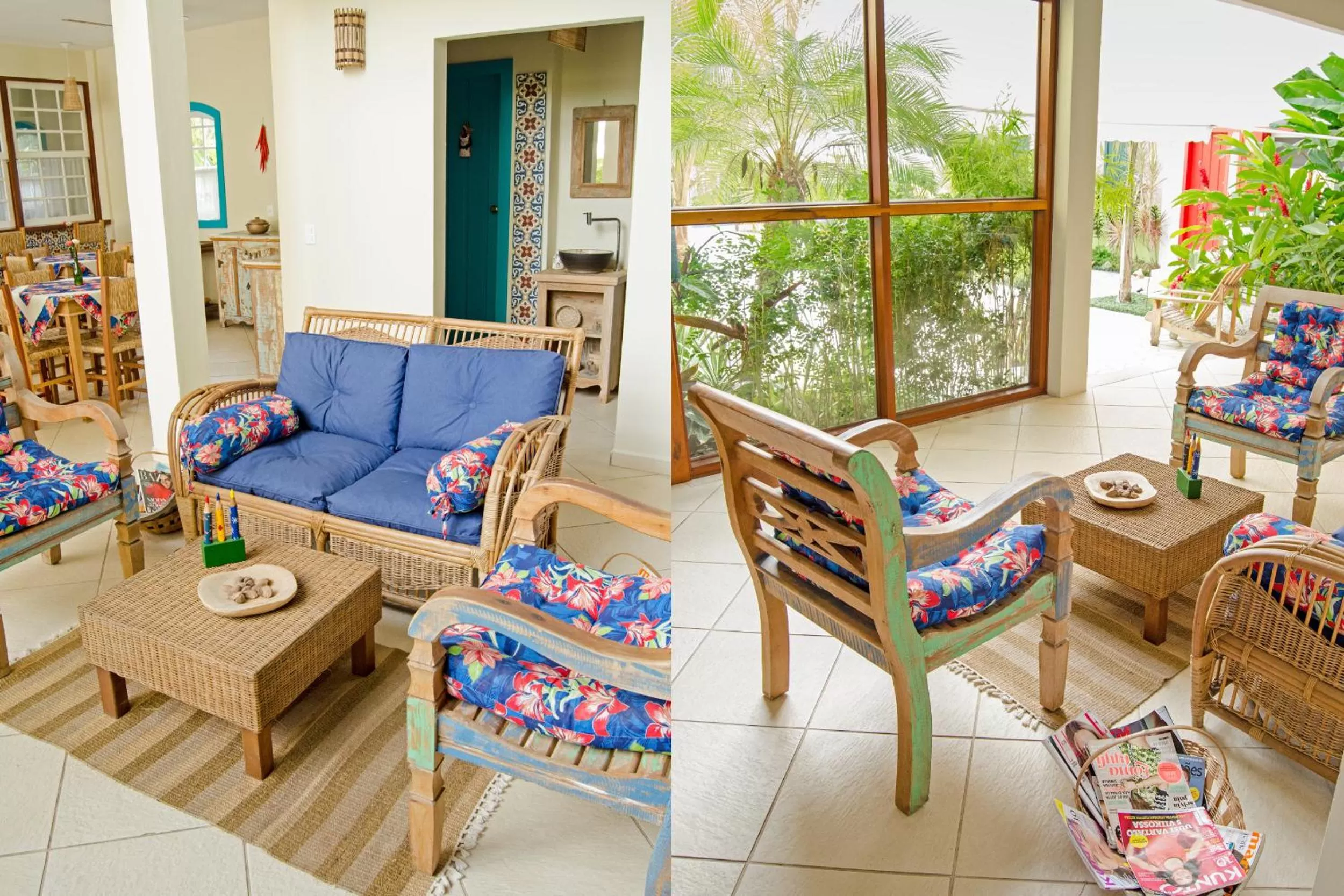 Decorative detail, Seating Area in Pousada Pomar Paraty