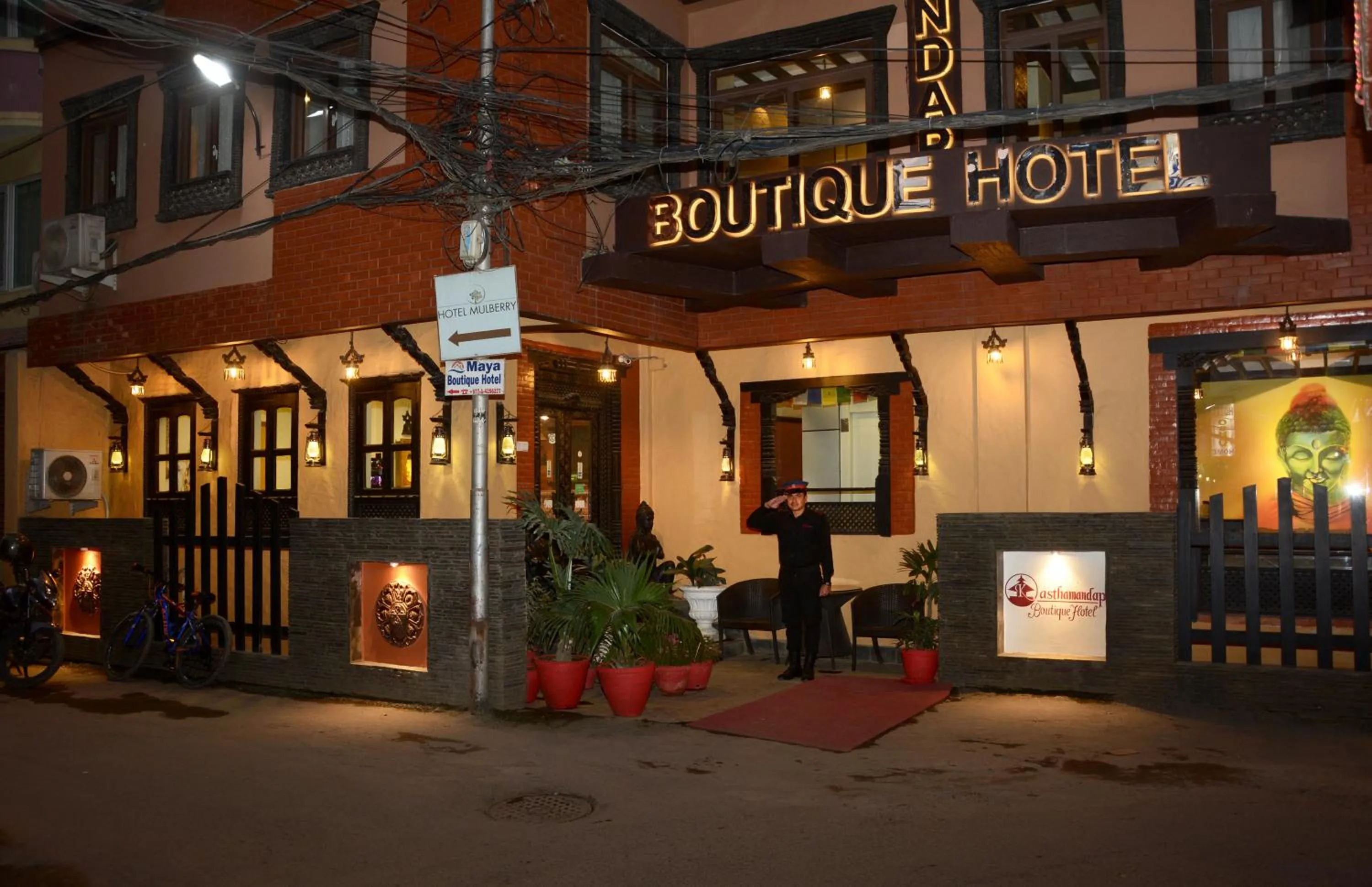 Facade/entrance in Kasthamandap Boutique Hotel