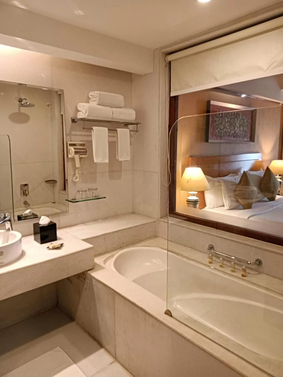 Bathroom in Radisson Blu Udaipur Palace Resort & Spa