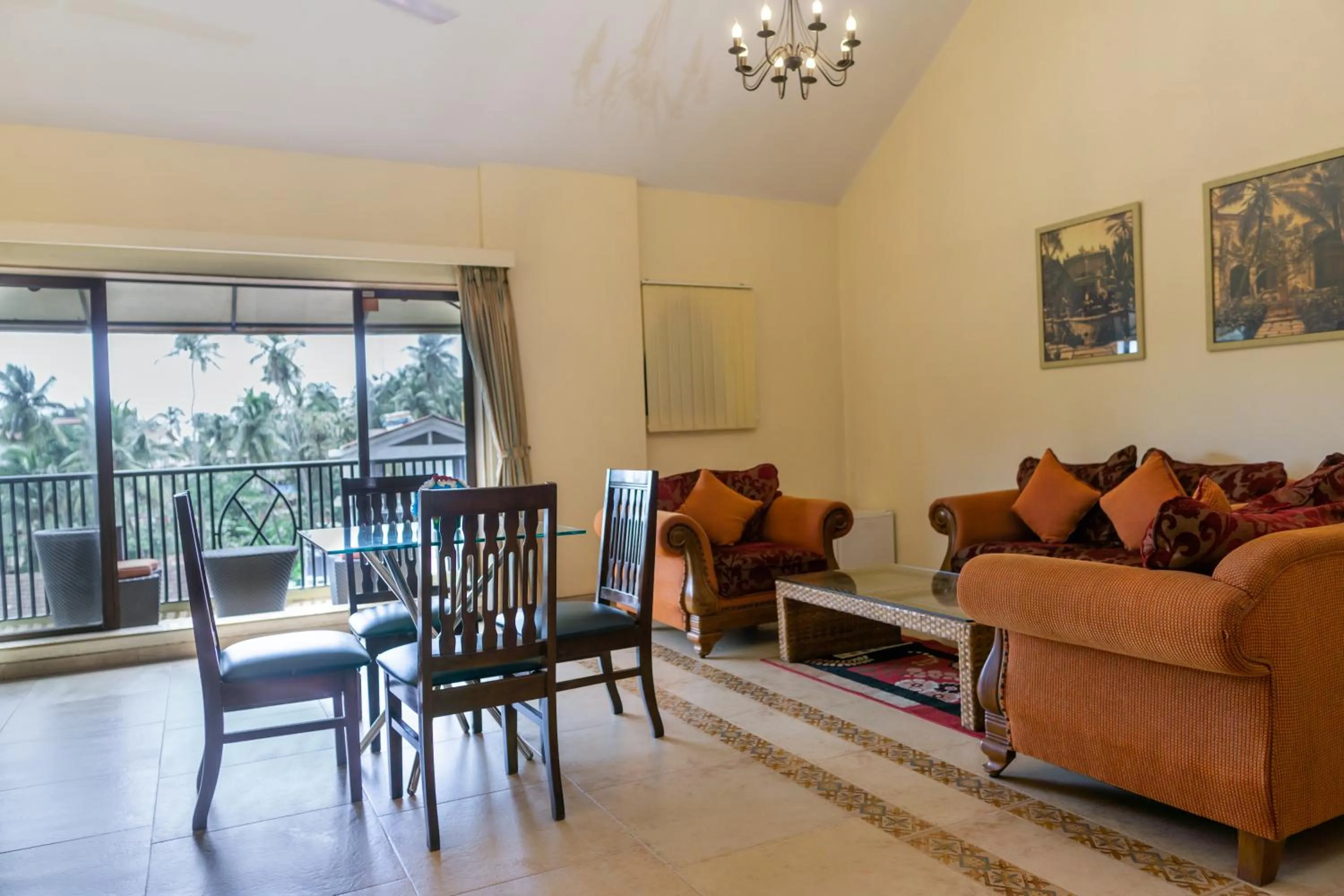 Seating area in Neelam's The Grand Hotel Goa