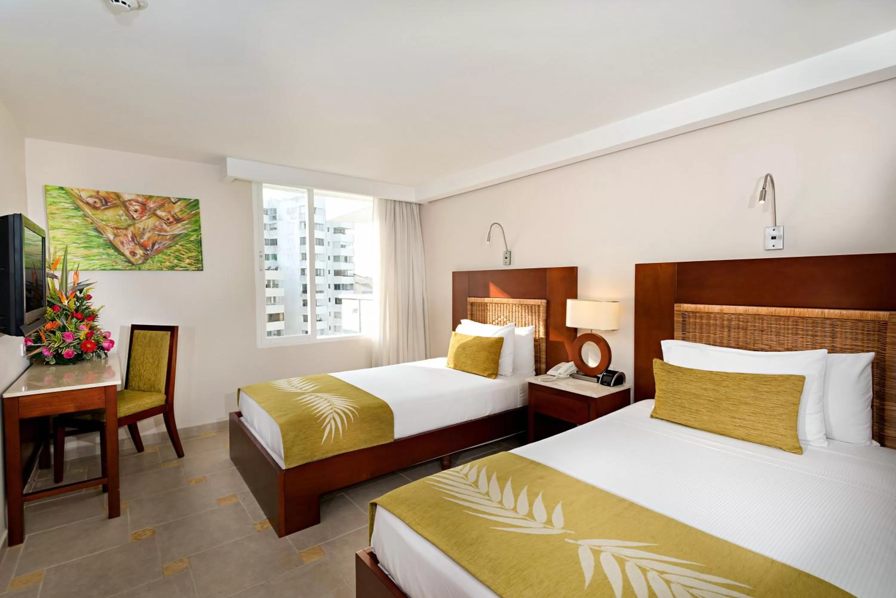 Bed in Hotel Dann Cartagena