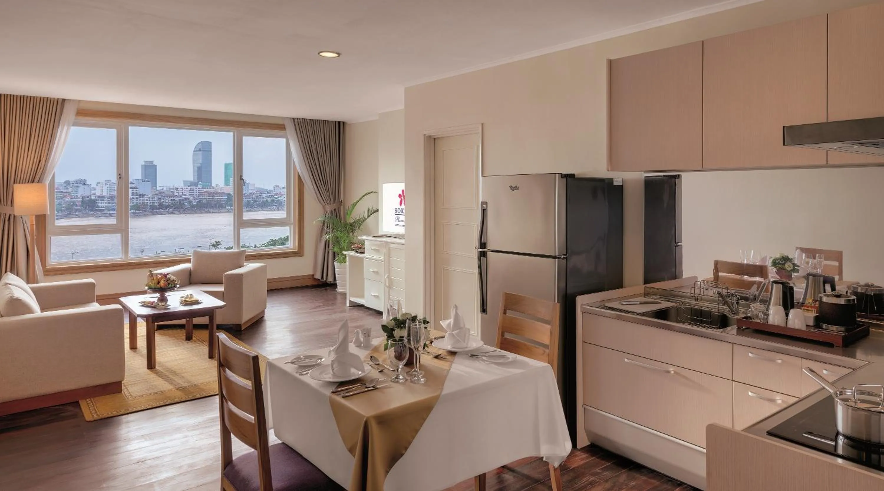 Kitchen or kitchenette in Sokha Phnom Penh Residence