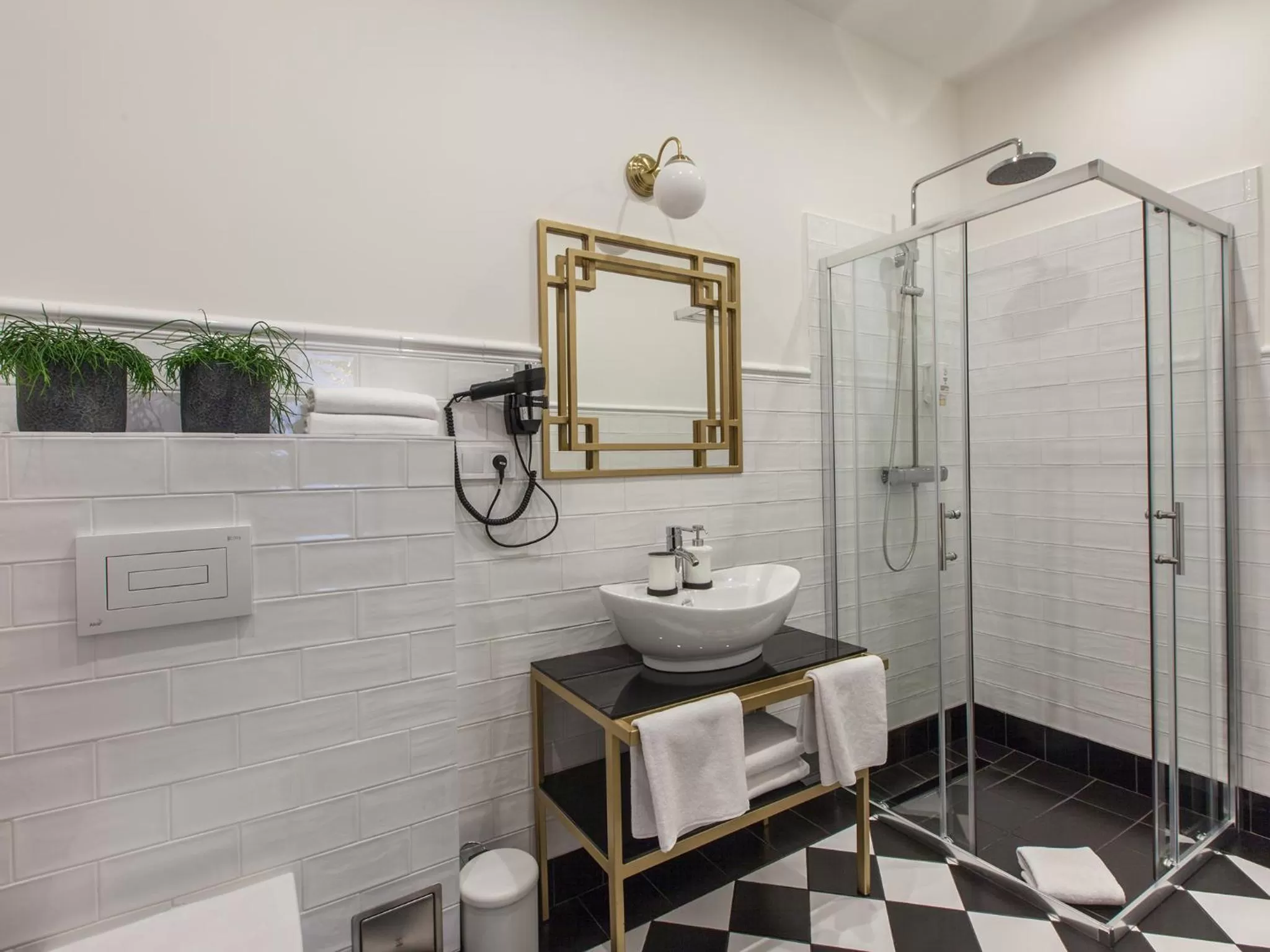 Bathroom in Golden Prague Rooms