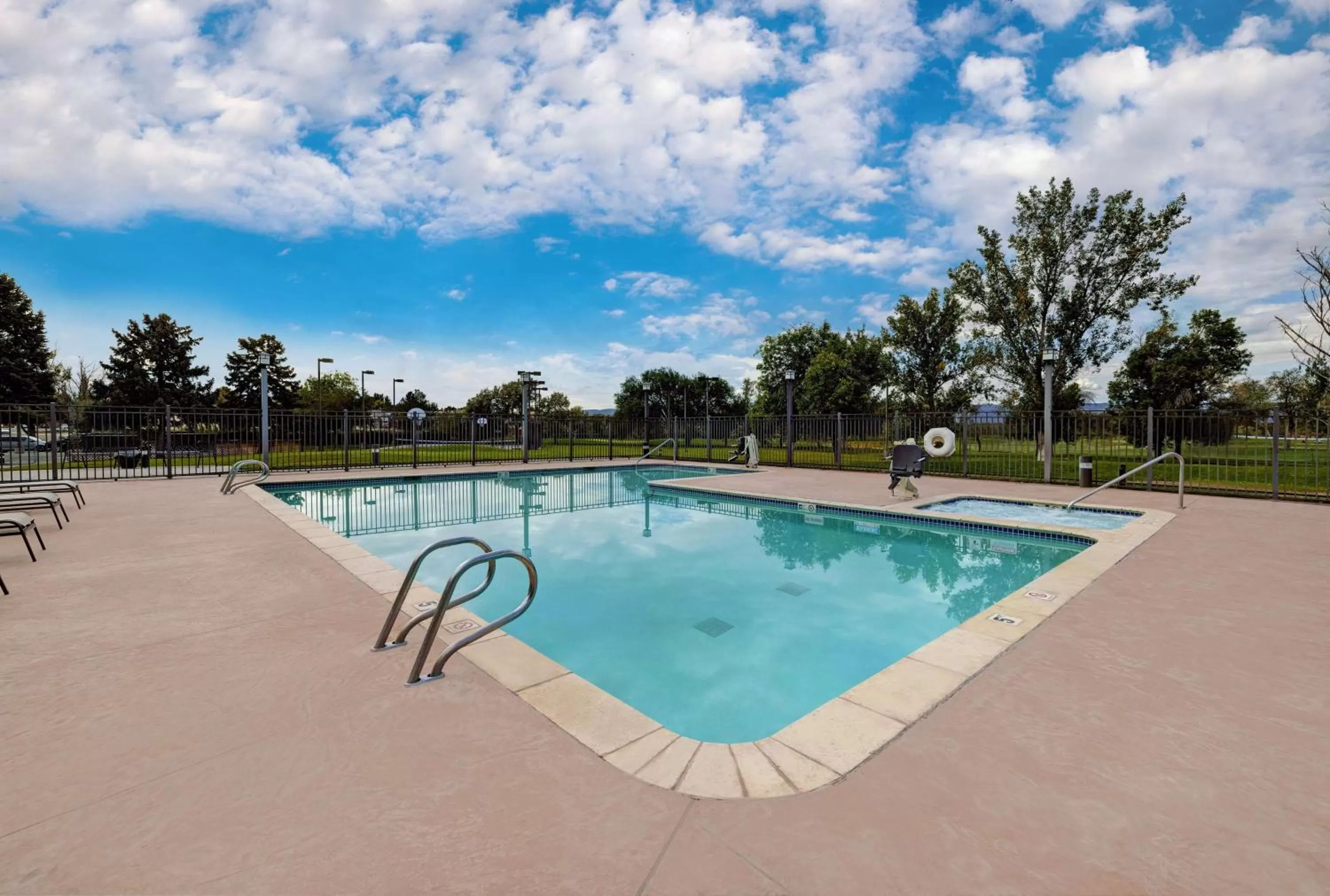Pool view in DoubleTree by Hilton Grand Junction
