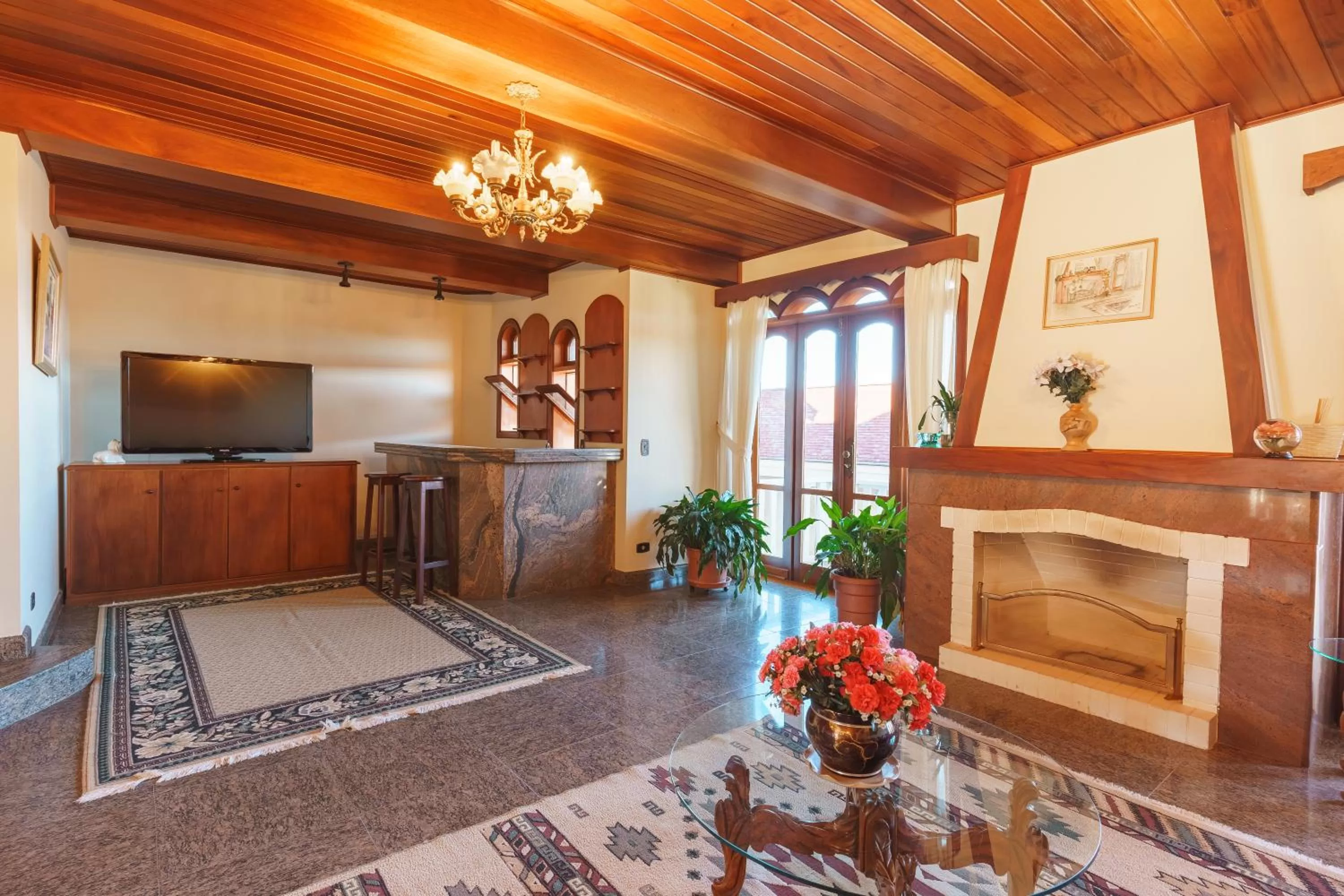 Living room in Pousada Recanto Almeida