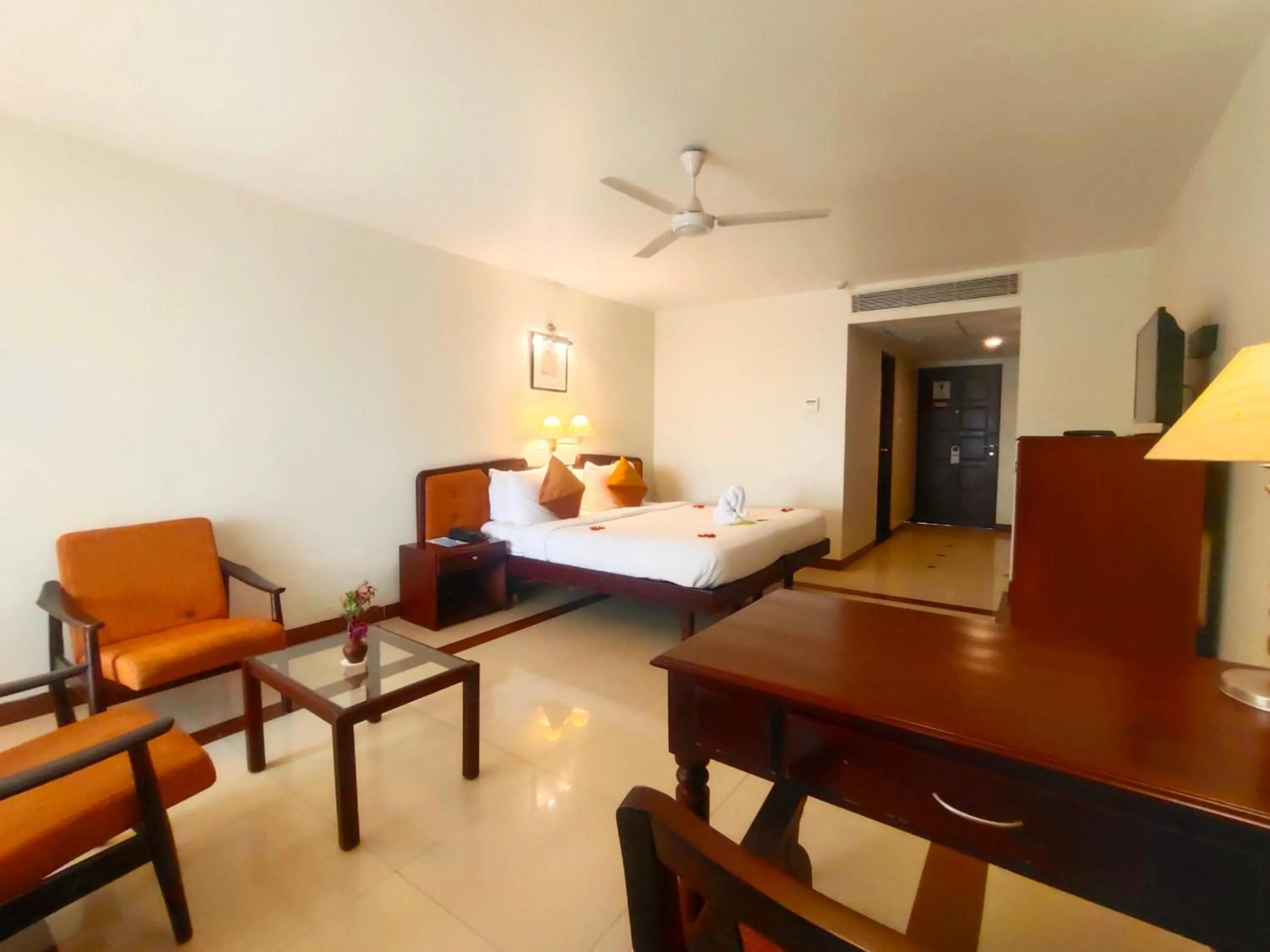 hair dresser, Bed in The Travancore Heritage Beach Resort