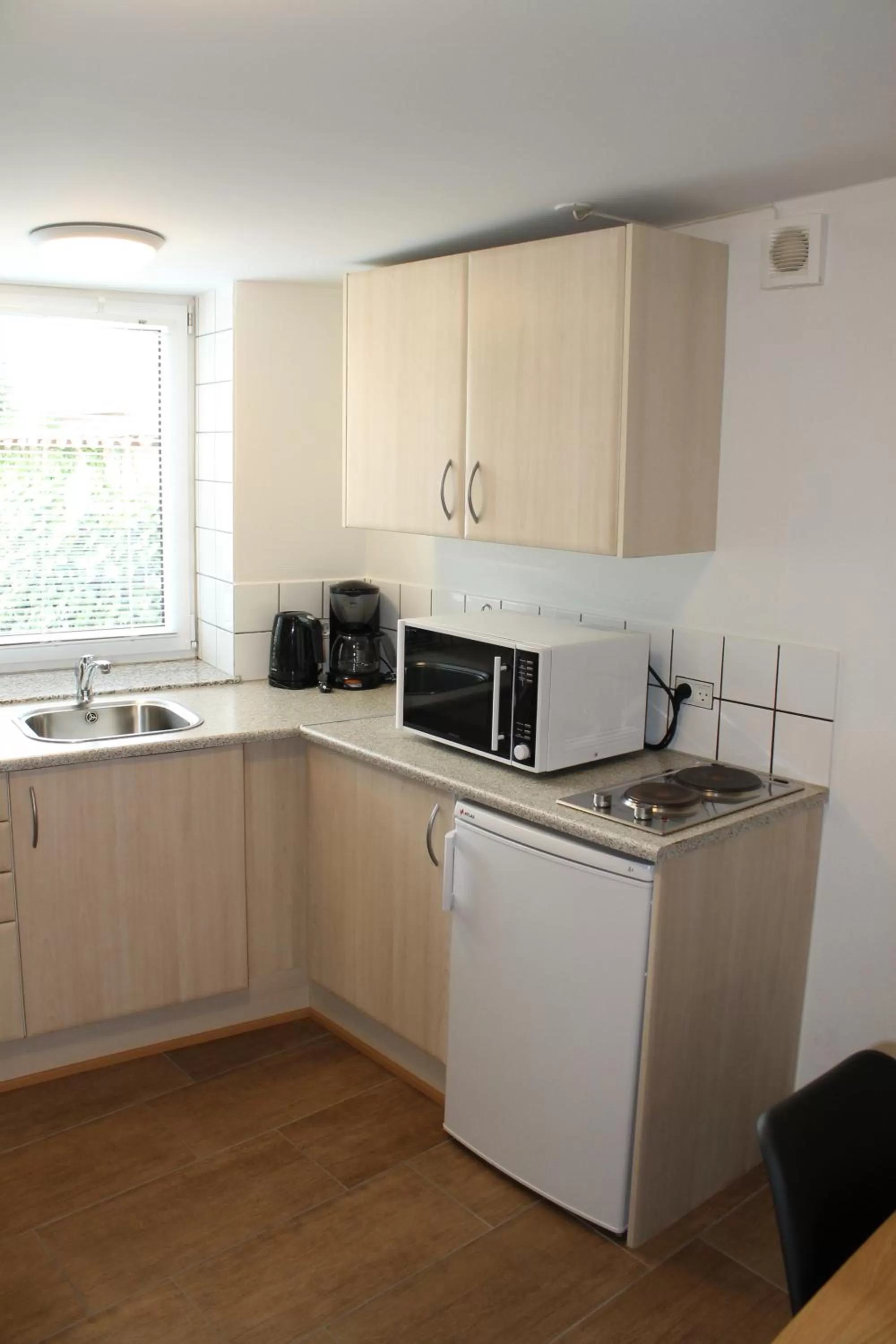 Kitchen or kitchenette in Amalie Bed and Breakfast & Apartments