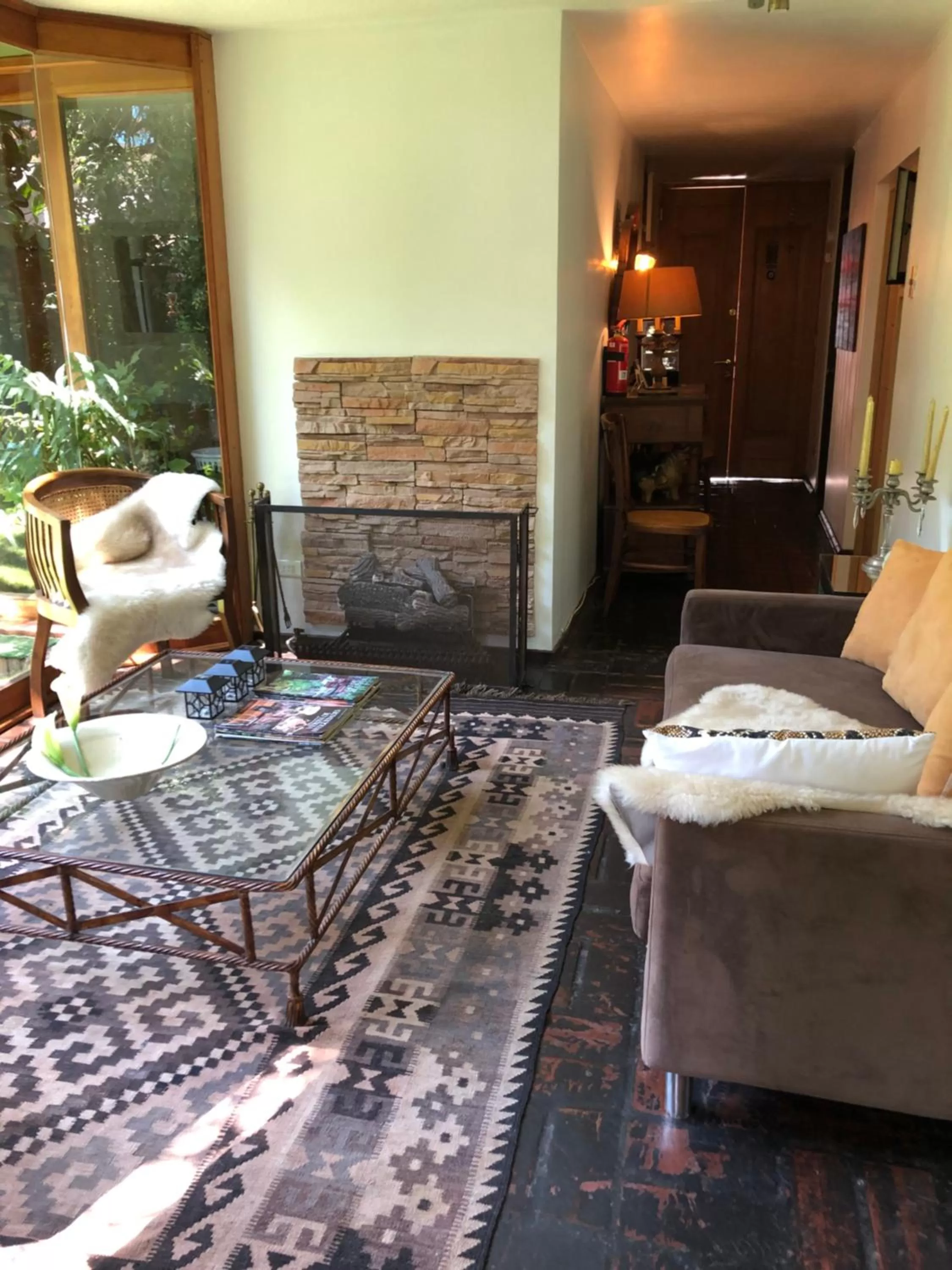 Living room, Seating Area in Rent apart Las Condes