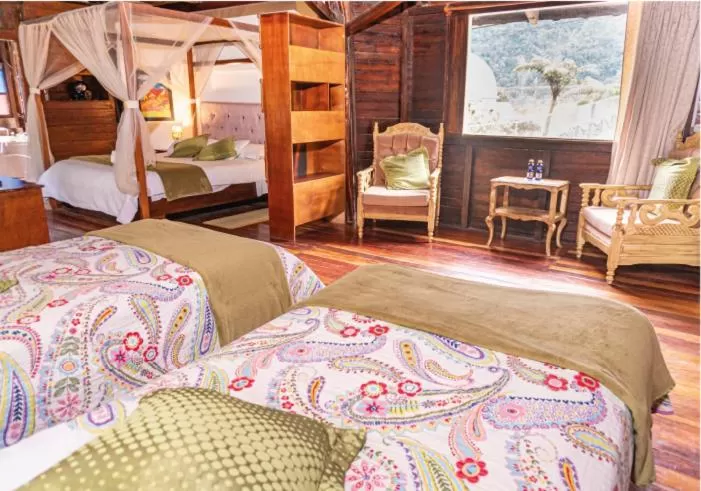 Bed in Spa Hosteria Miramelindo