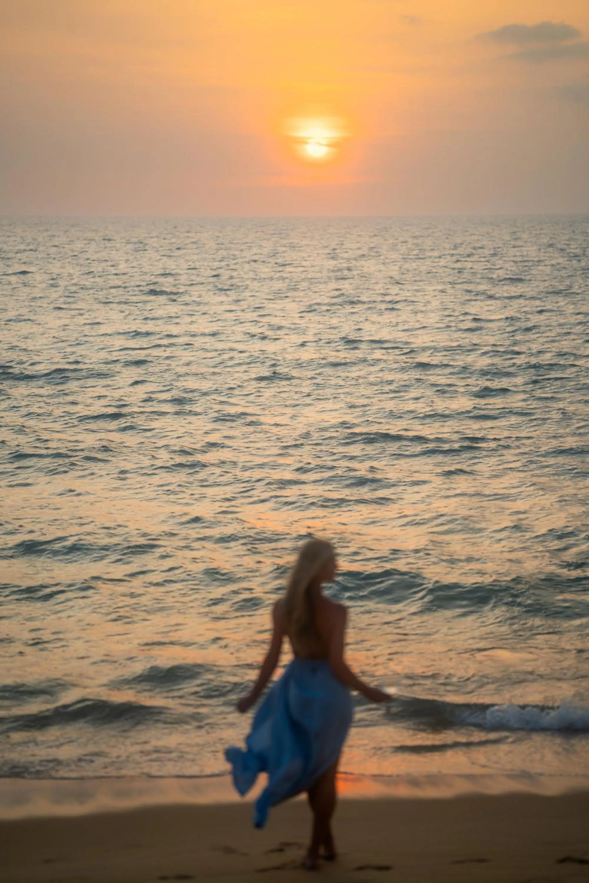 Sunset in Anantara Mai Khao Phuket Villas