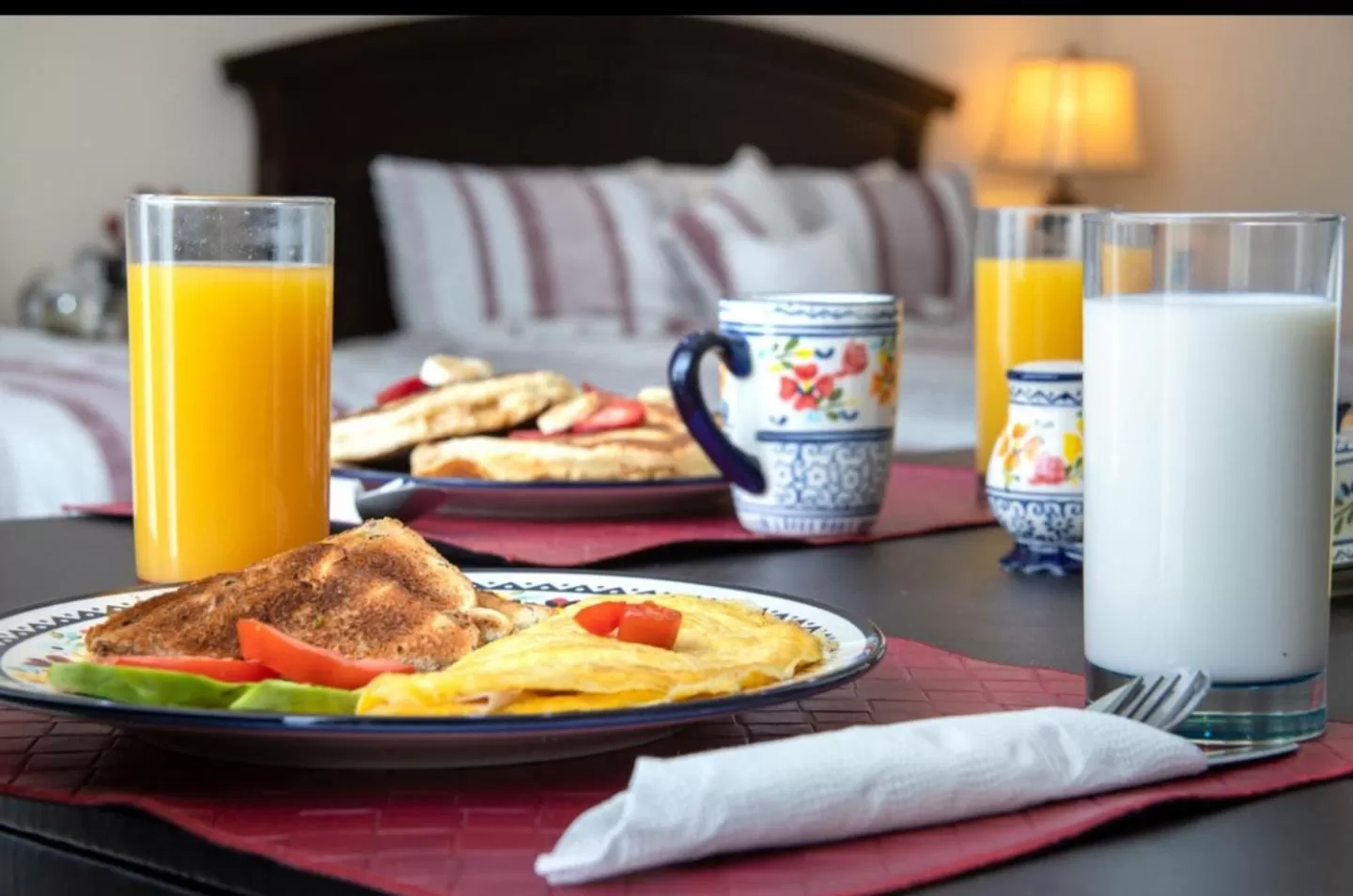 Continental breakfast in Villa Segovia Cozumel