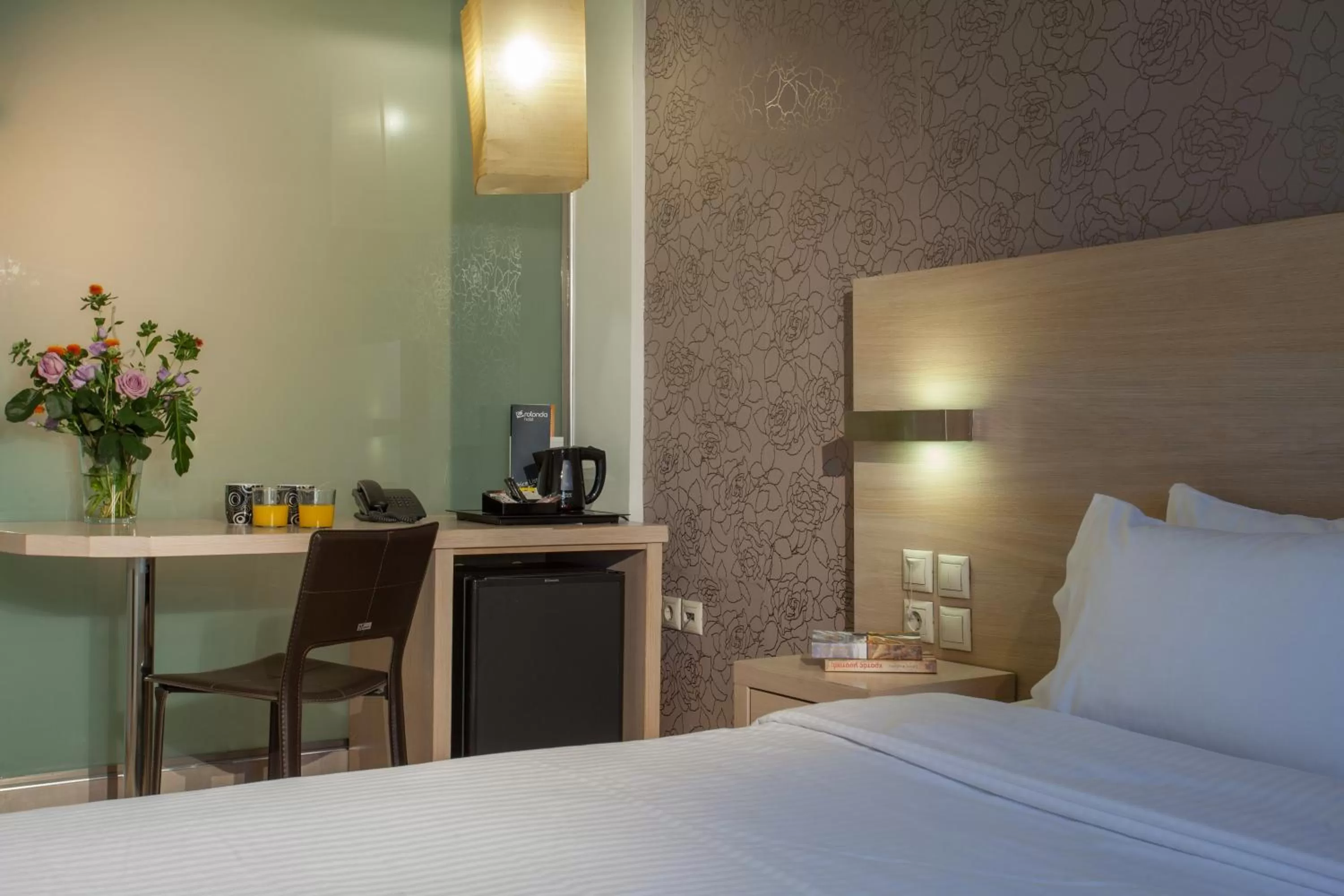 Decorative detail, Bed in Rotonda Hotel