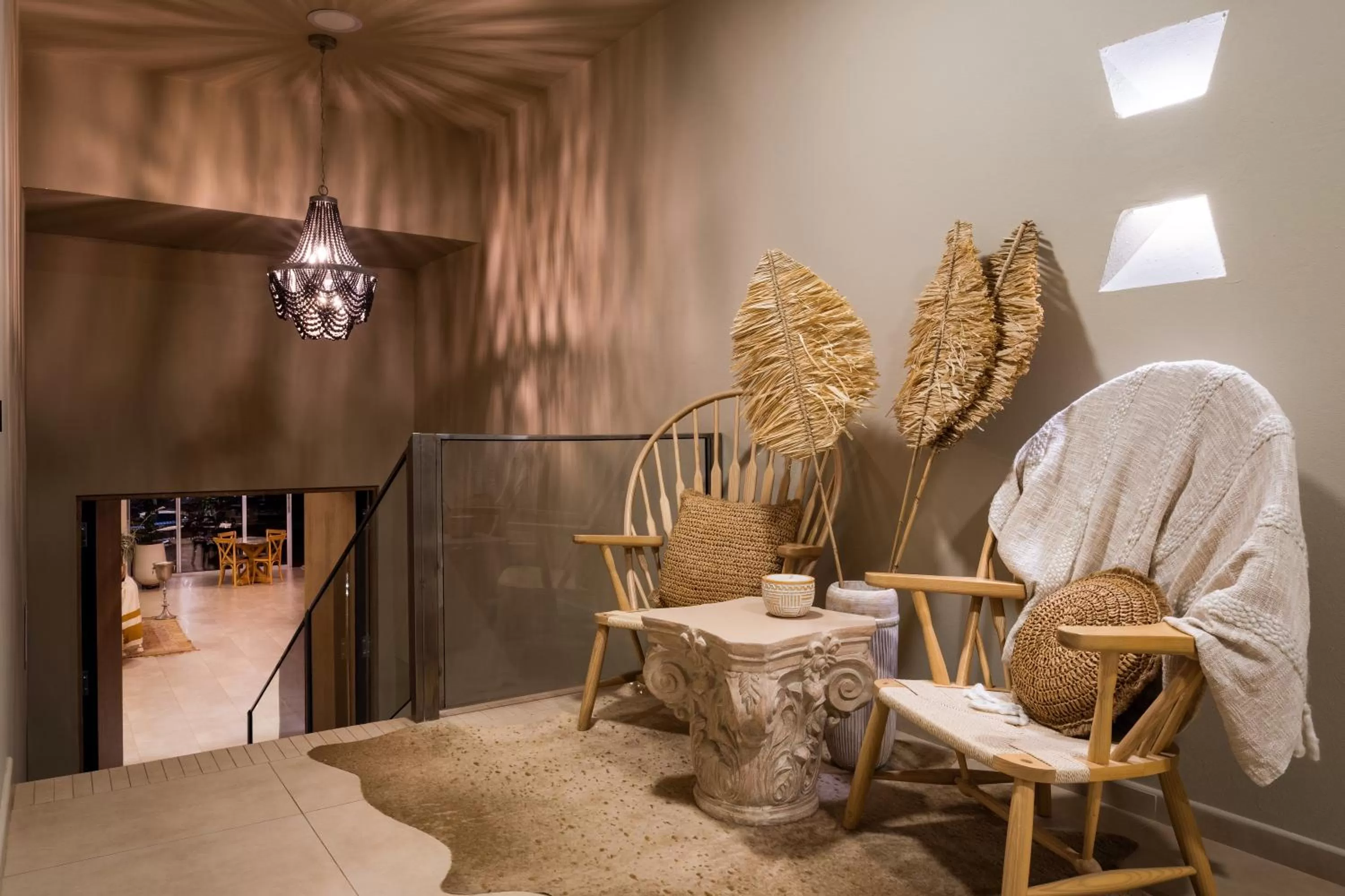 Living room in Tau House