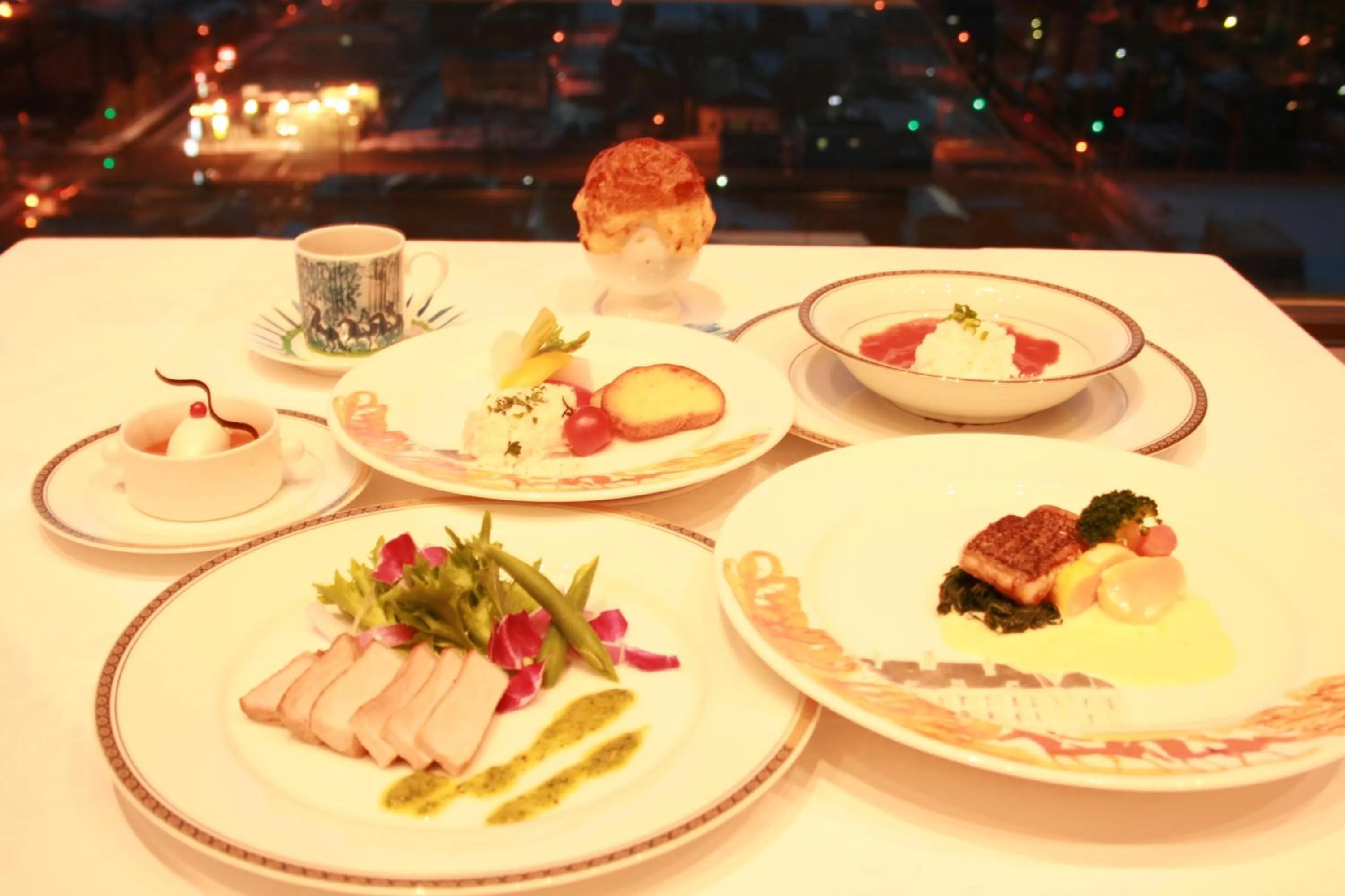 Food close-up in Kushiro Prince Hotel