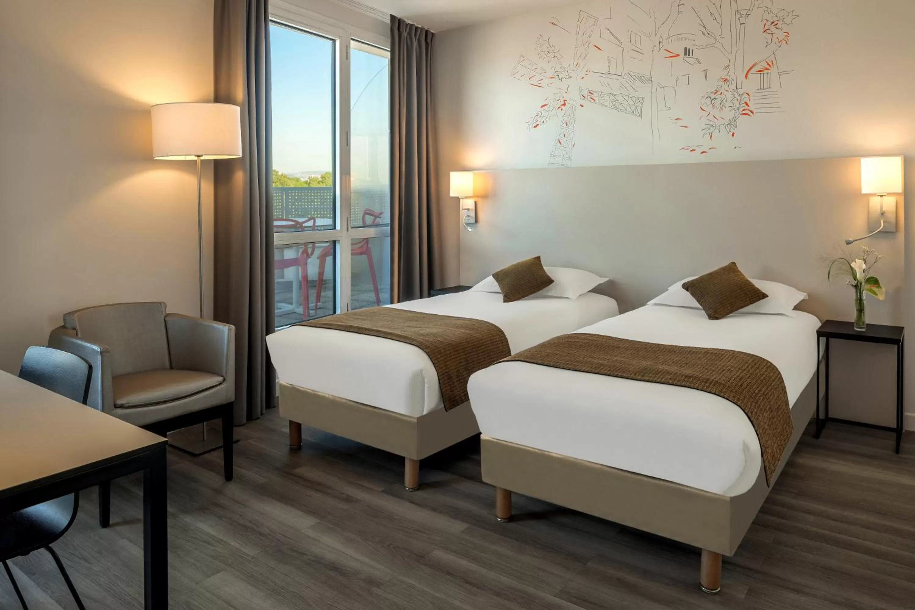 Bedroom, Bed in Citadines Montmartre Paris