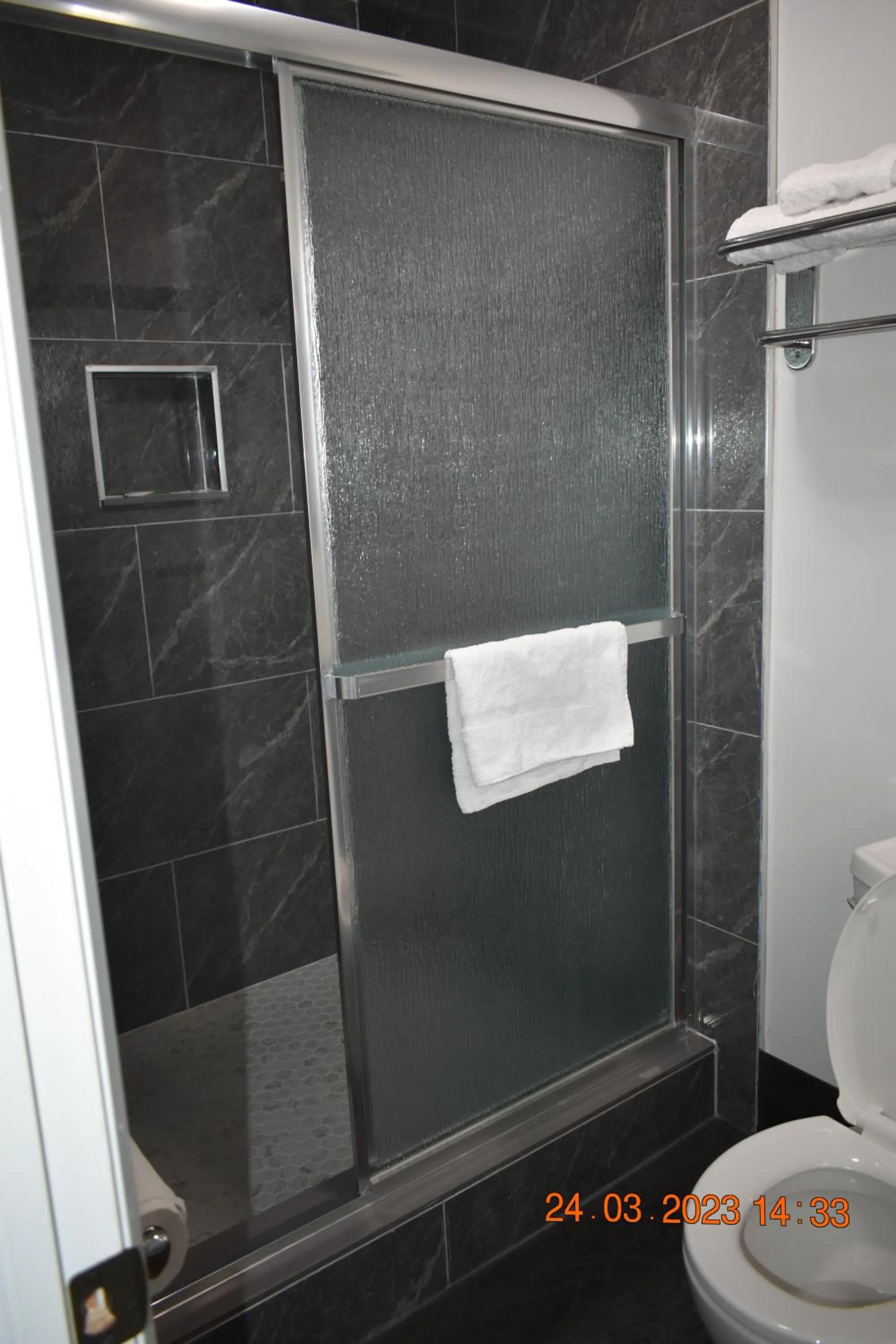 Shower in Time Travellers Motel