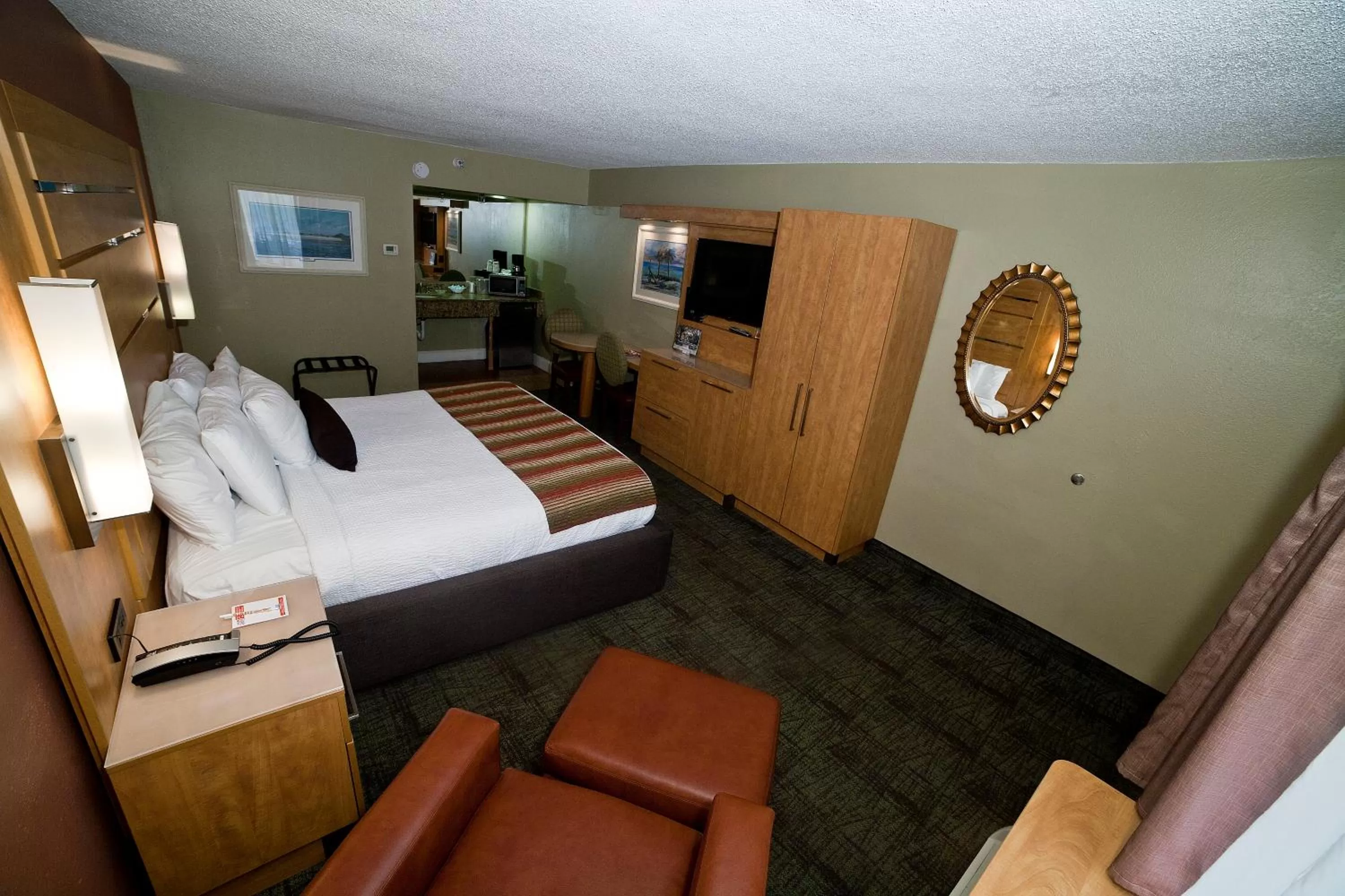 Bed in DeSoto Beach Hotel