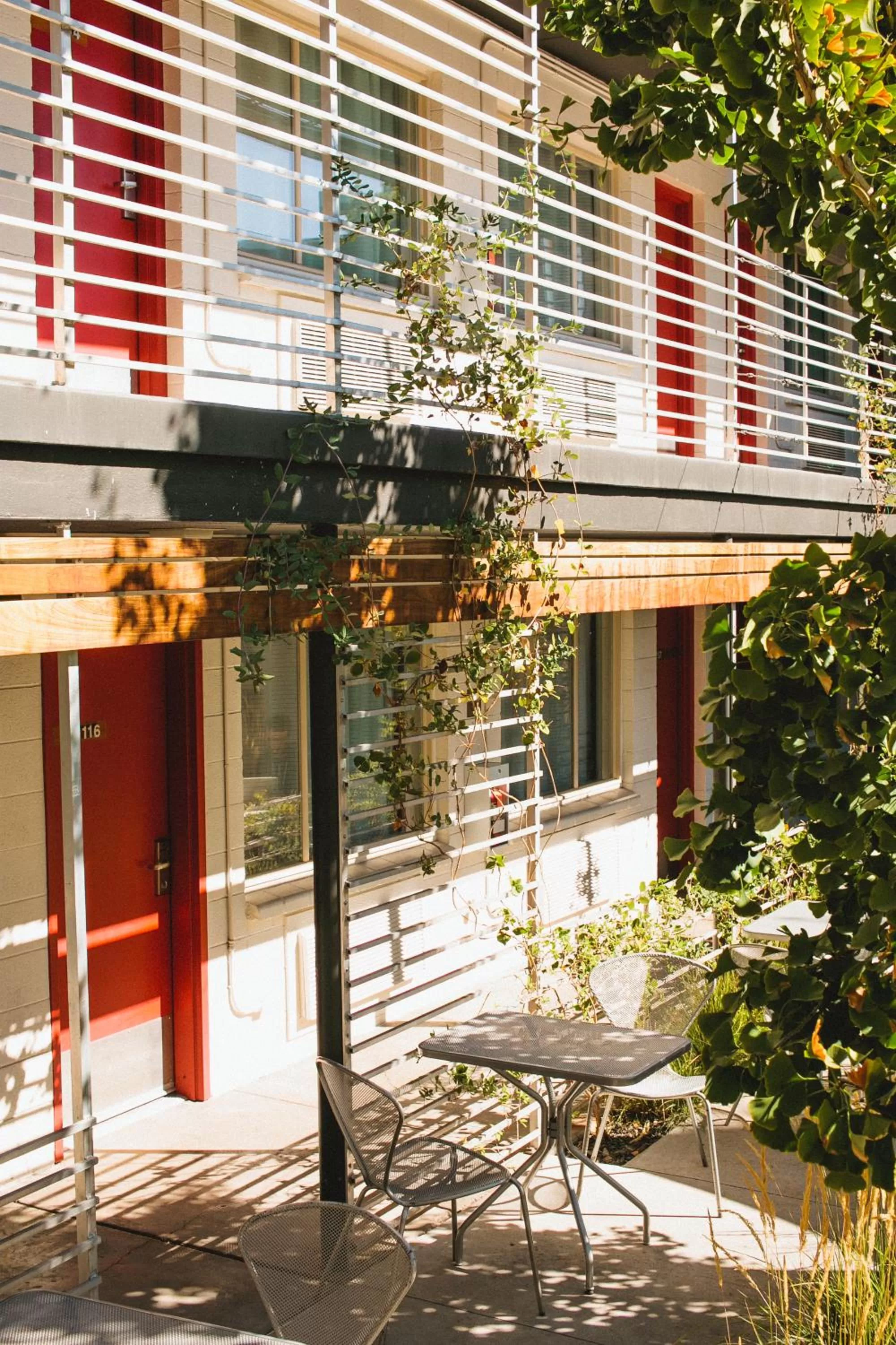 Patio in Modern Hotel