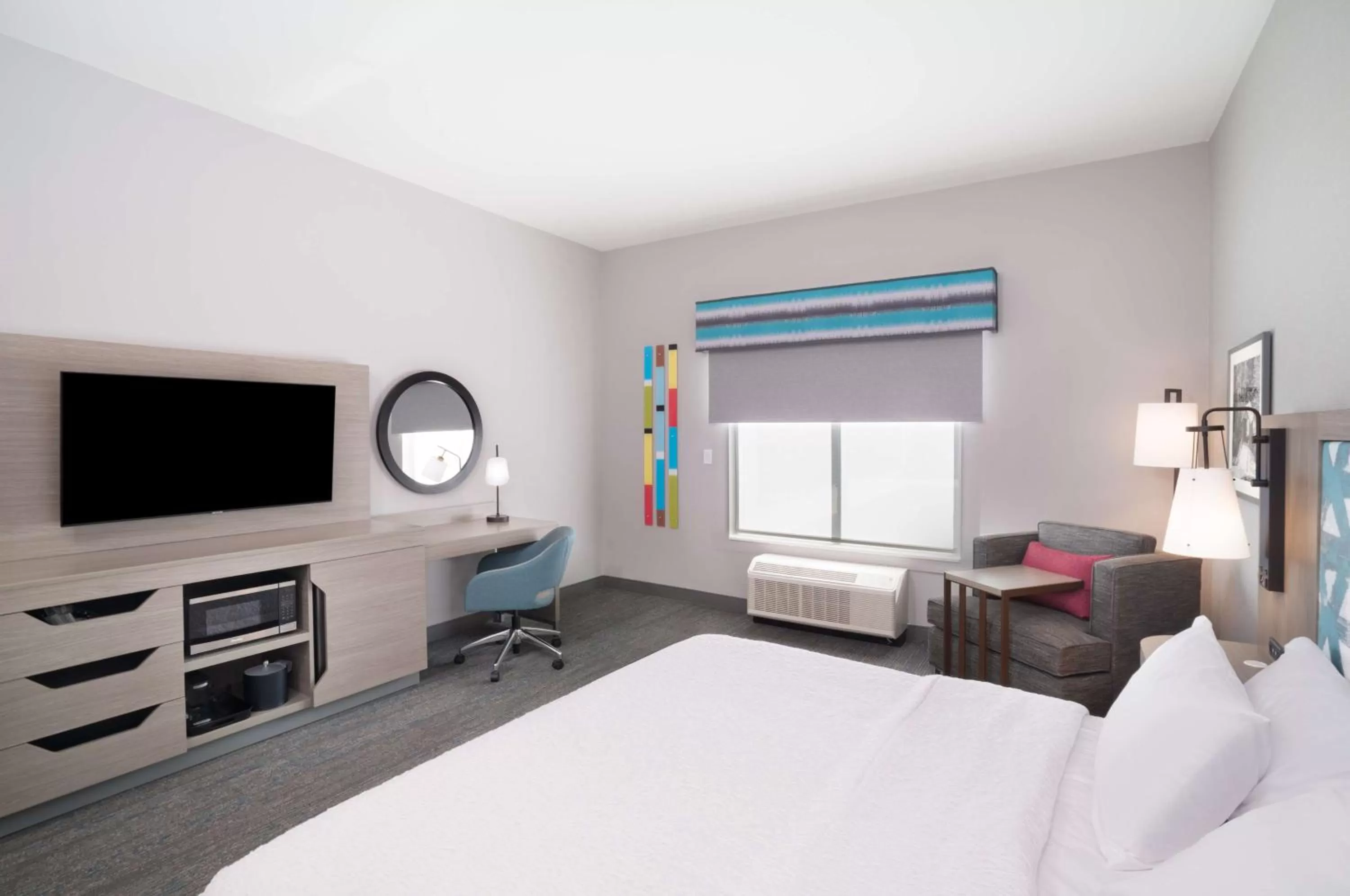 Bedroom, Bed in Hampton Inn Greer Greenville, Sc