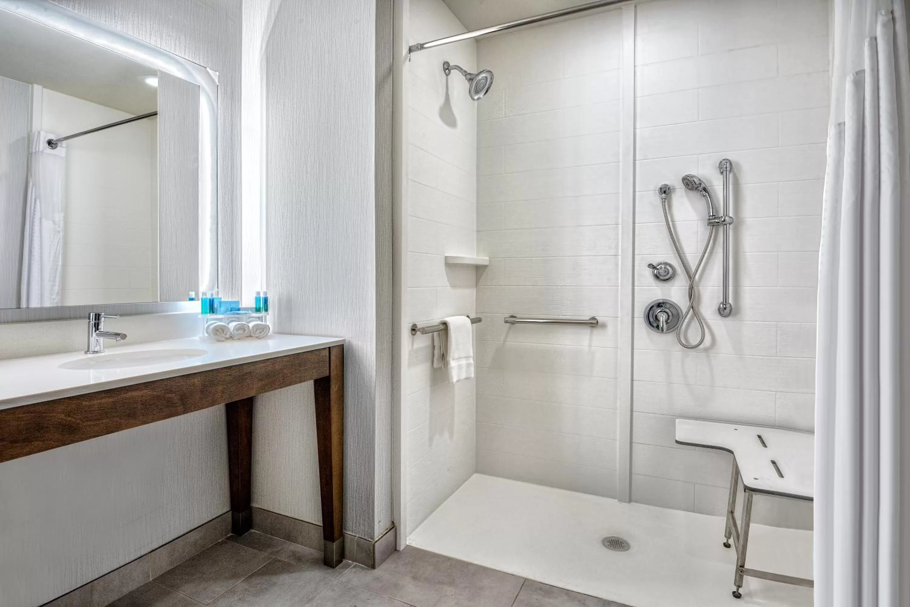 Bathroom in Holiday Inn Express & Suites Austin - Round Rock Area by IHG