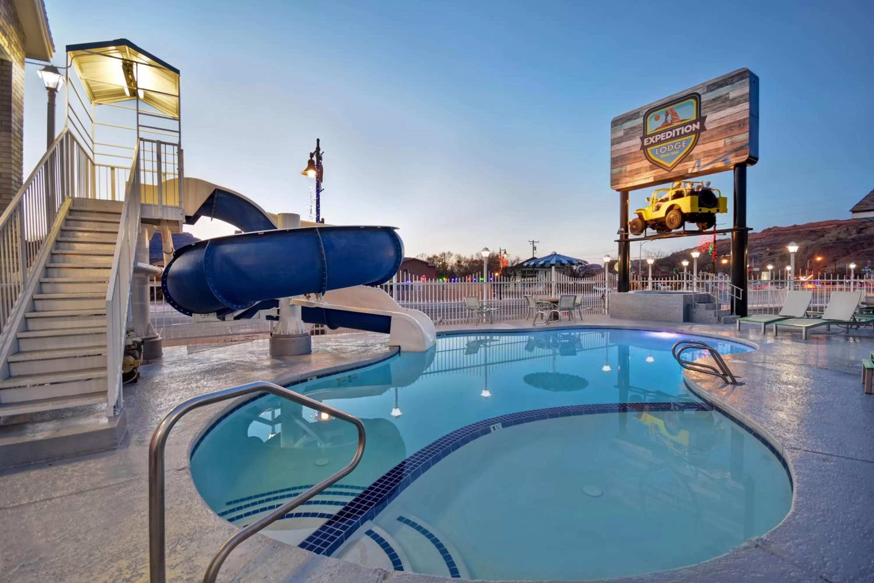 Hot Tub in Expedition Lodge Moab Arches National Park