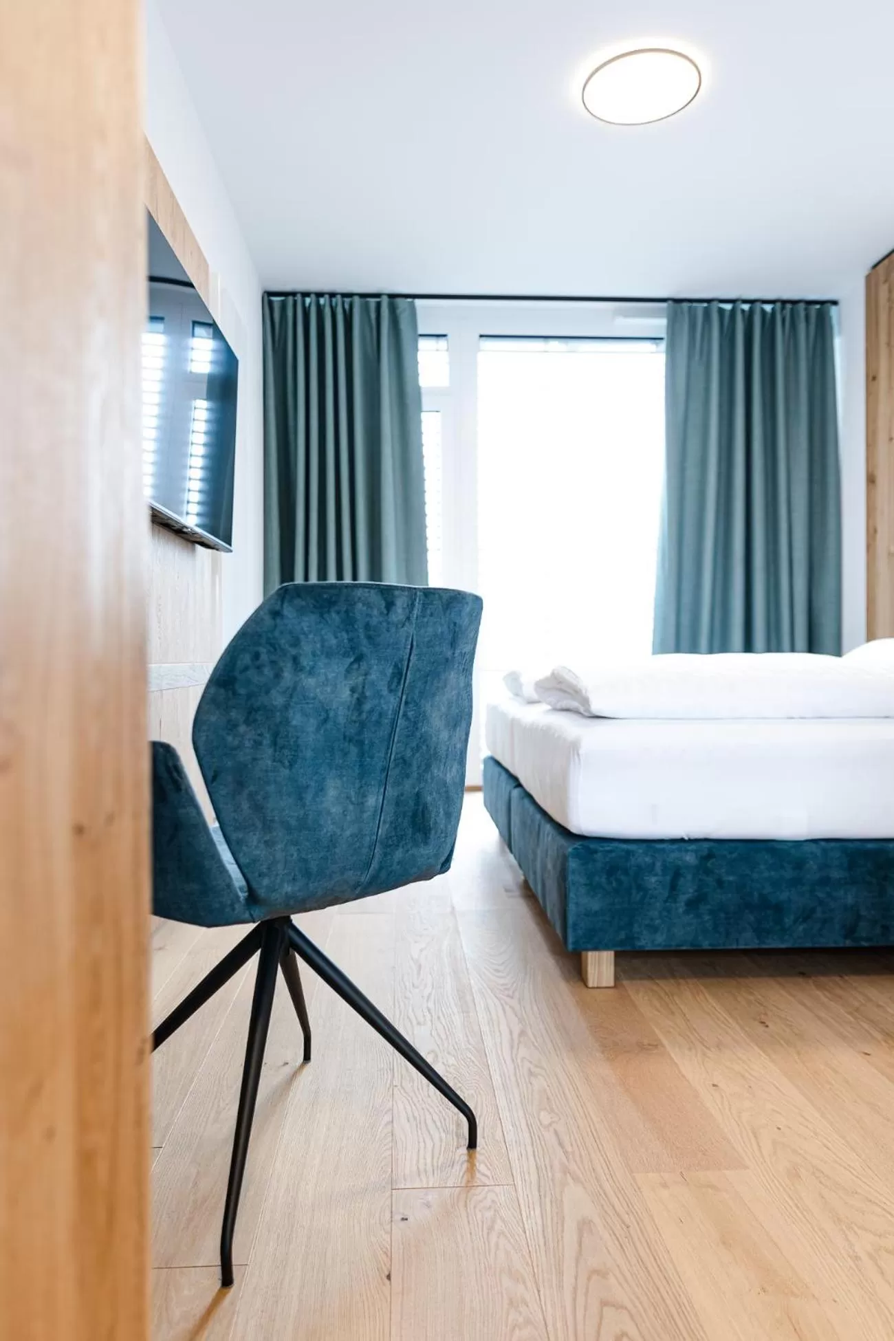 Seating area, Bed in Boardinghouse Plattling