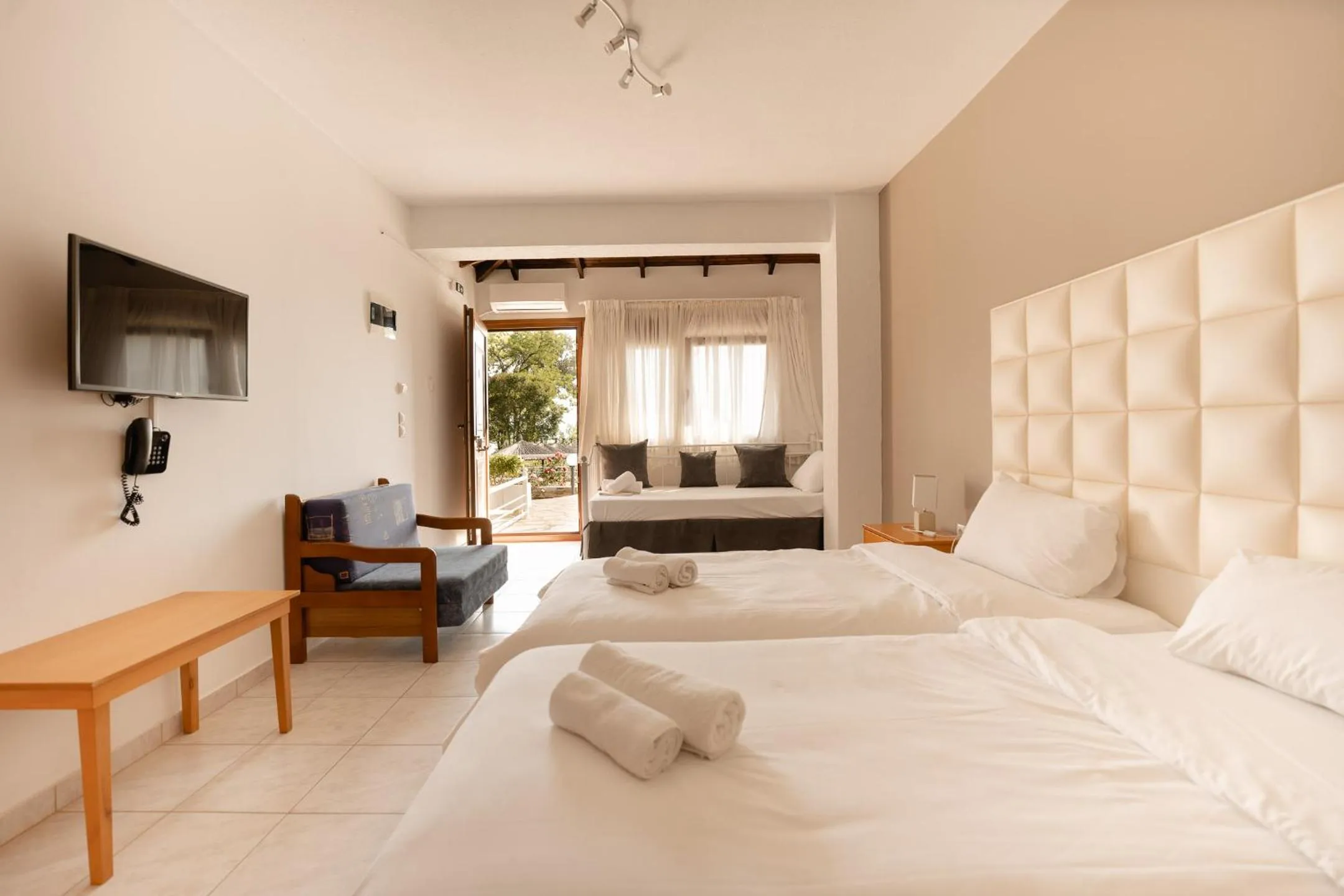 Bedroom, Bed in Georgalas Sun Beach Resort