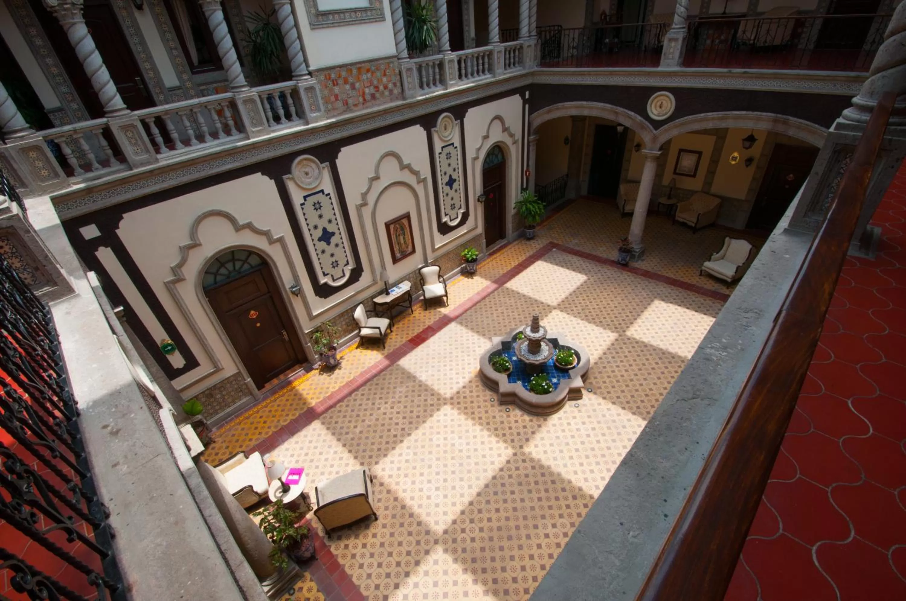 Patio in Hotel Morales Historical & Colonial Downtown Core