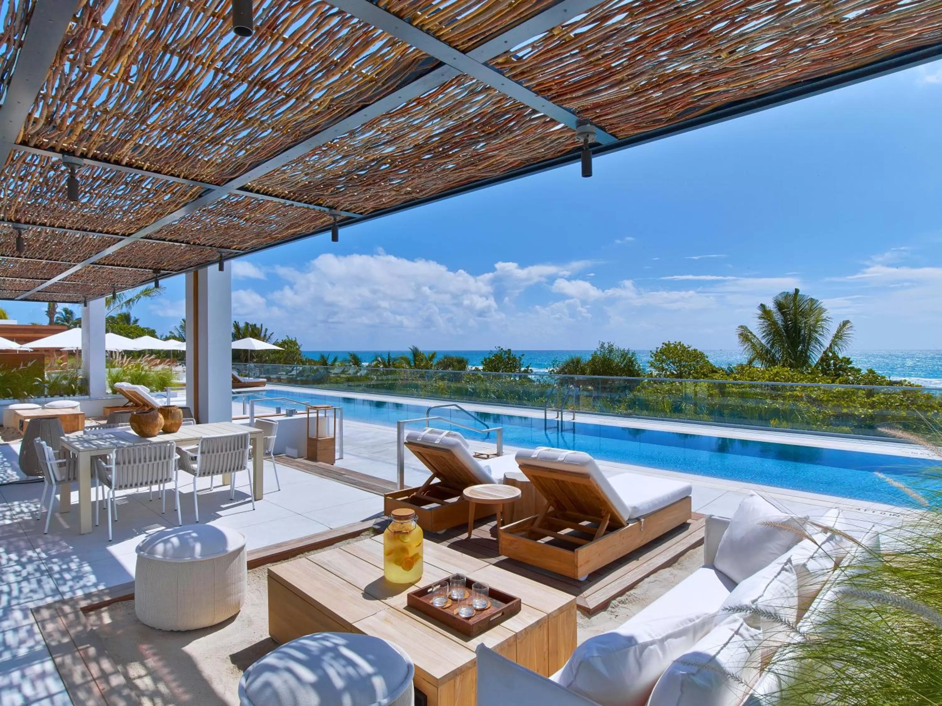 Pool view in 1 Hotel South Beach