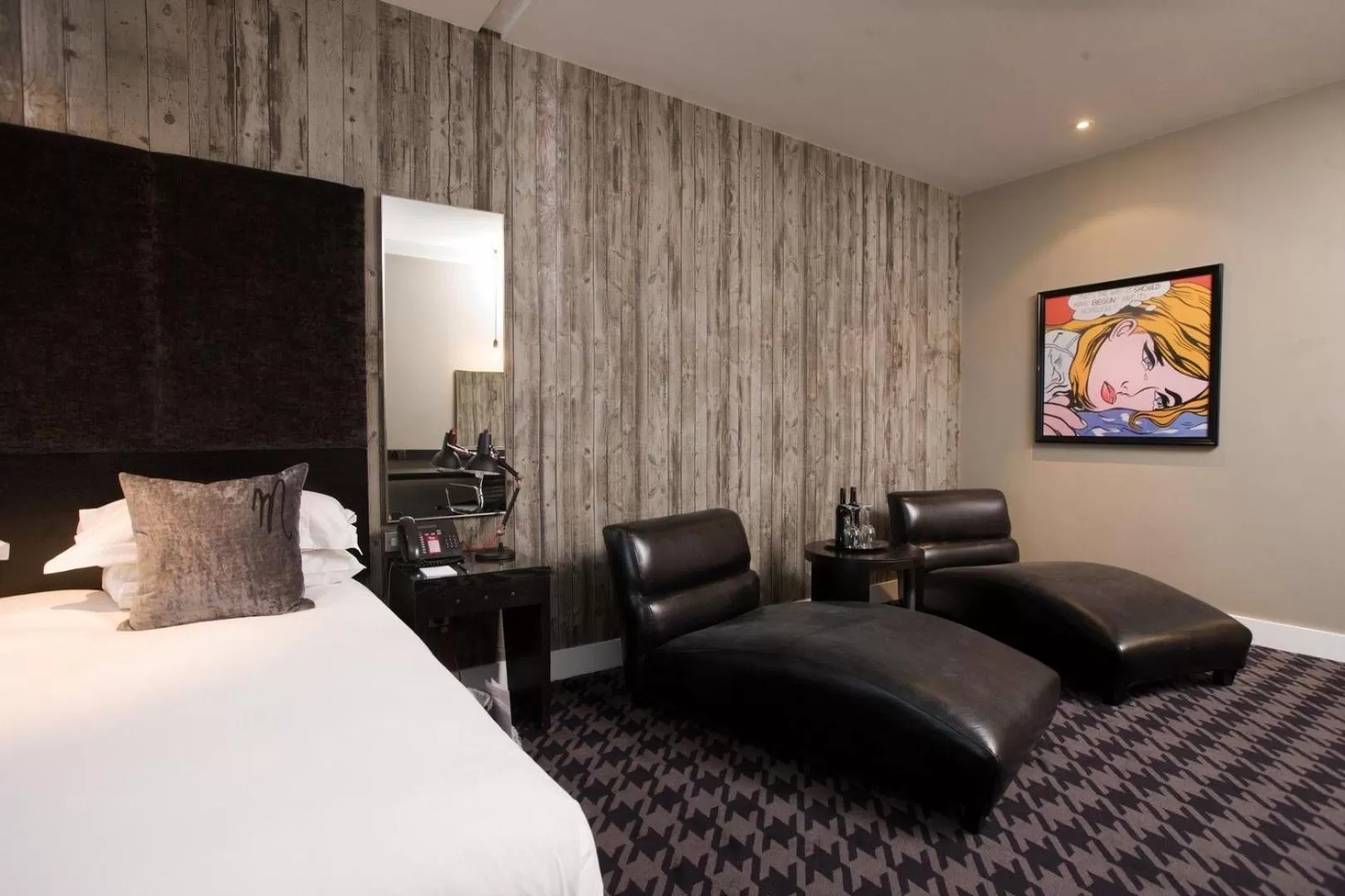 Bedroom, Bed in Malmaison Birmingham