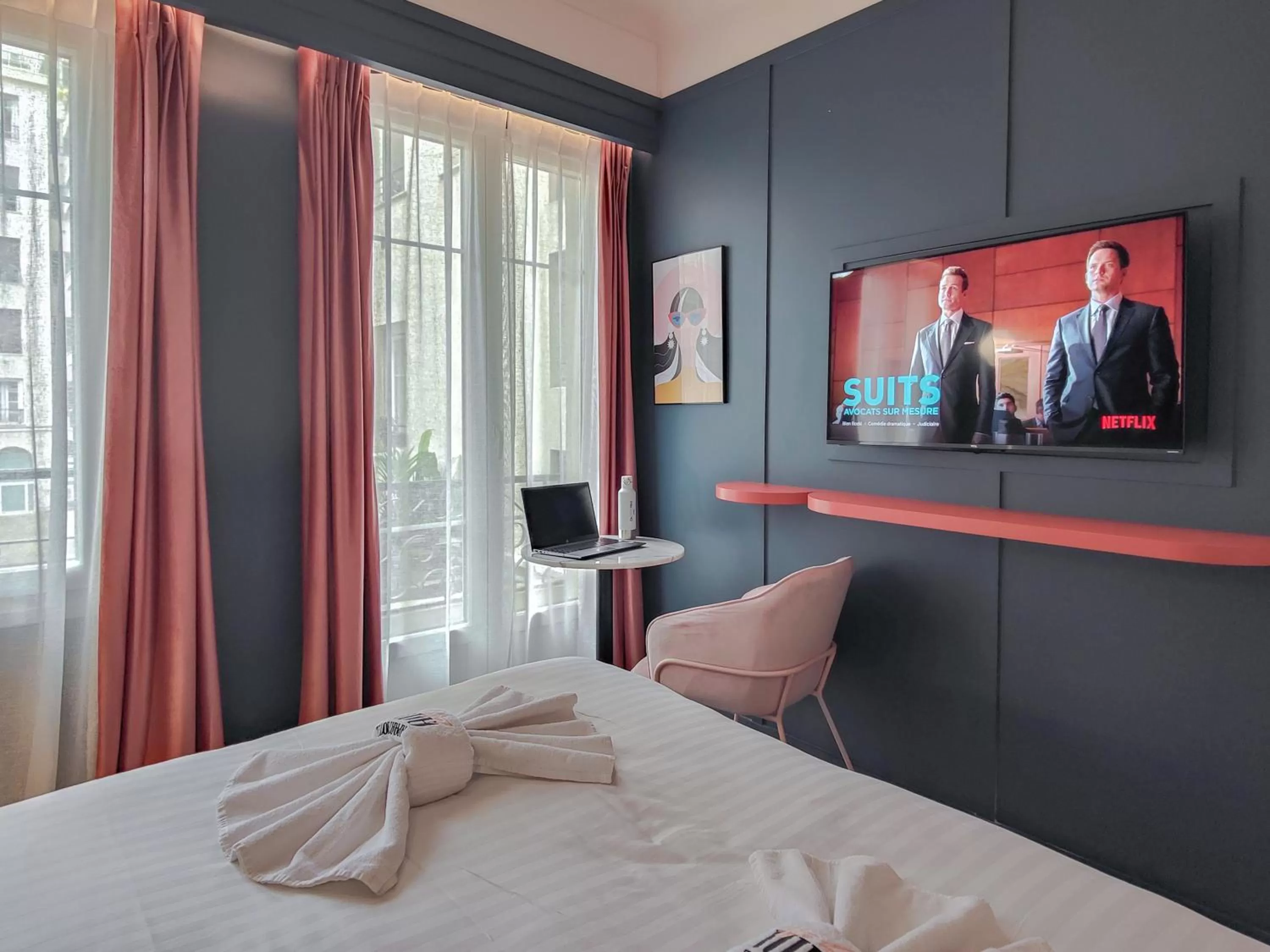 TV and multimedia, Bed in Hotel Aparthotel AMMI Nice Lafayette