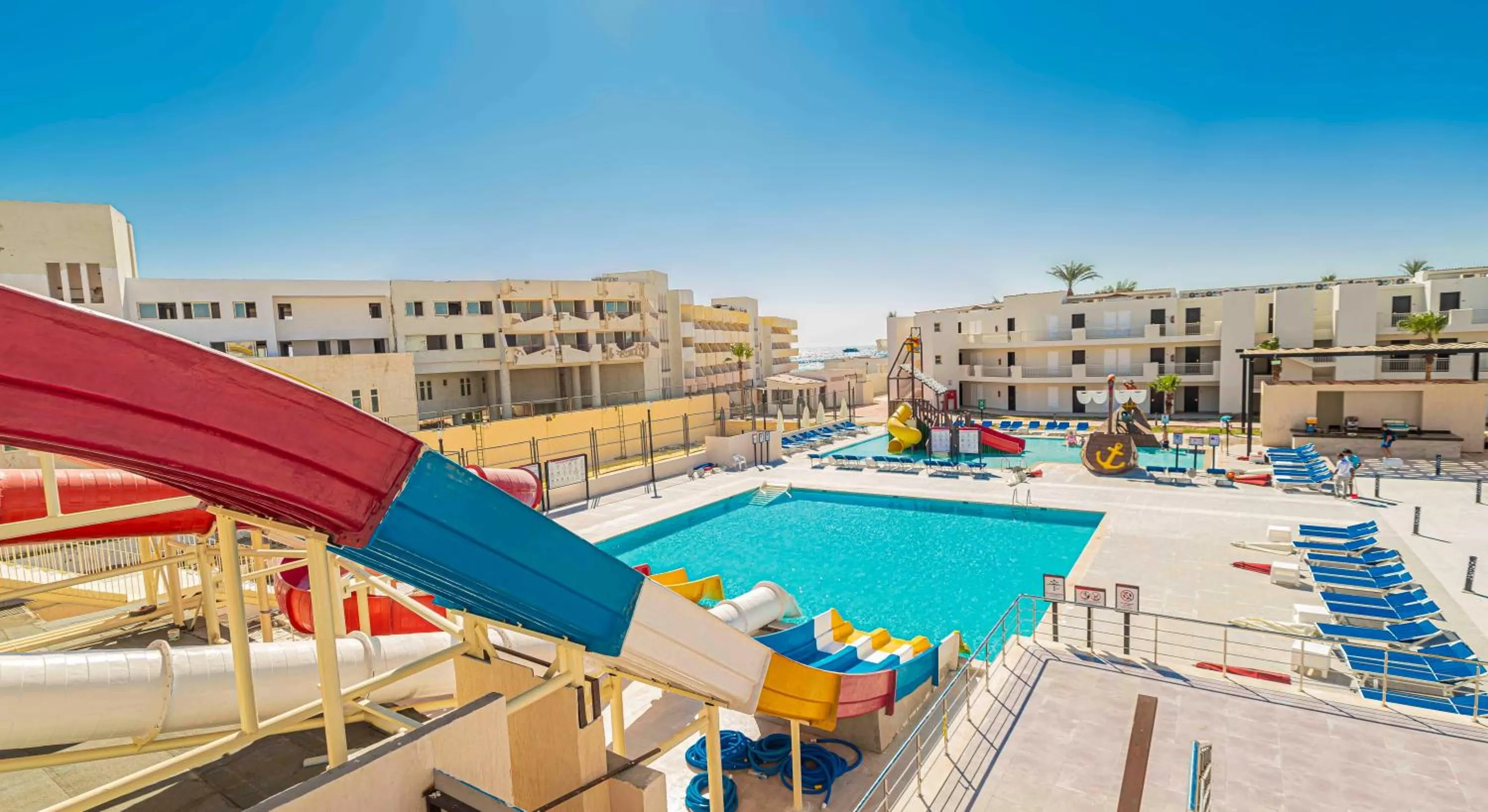 Pool view in Amarina Abu Soma Resort & Aquapark