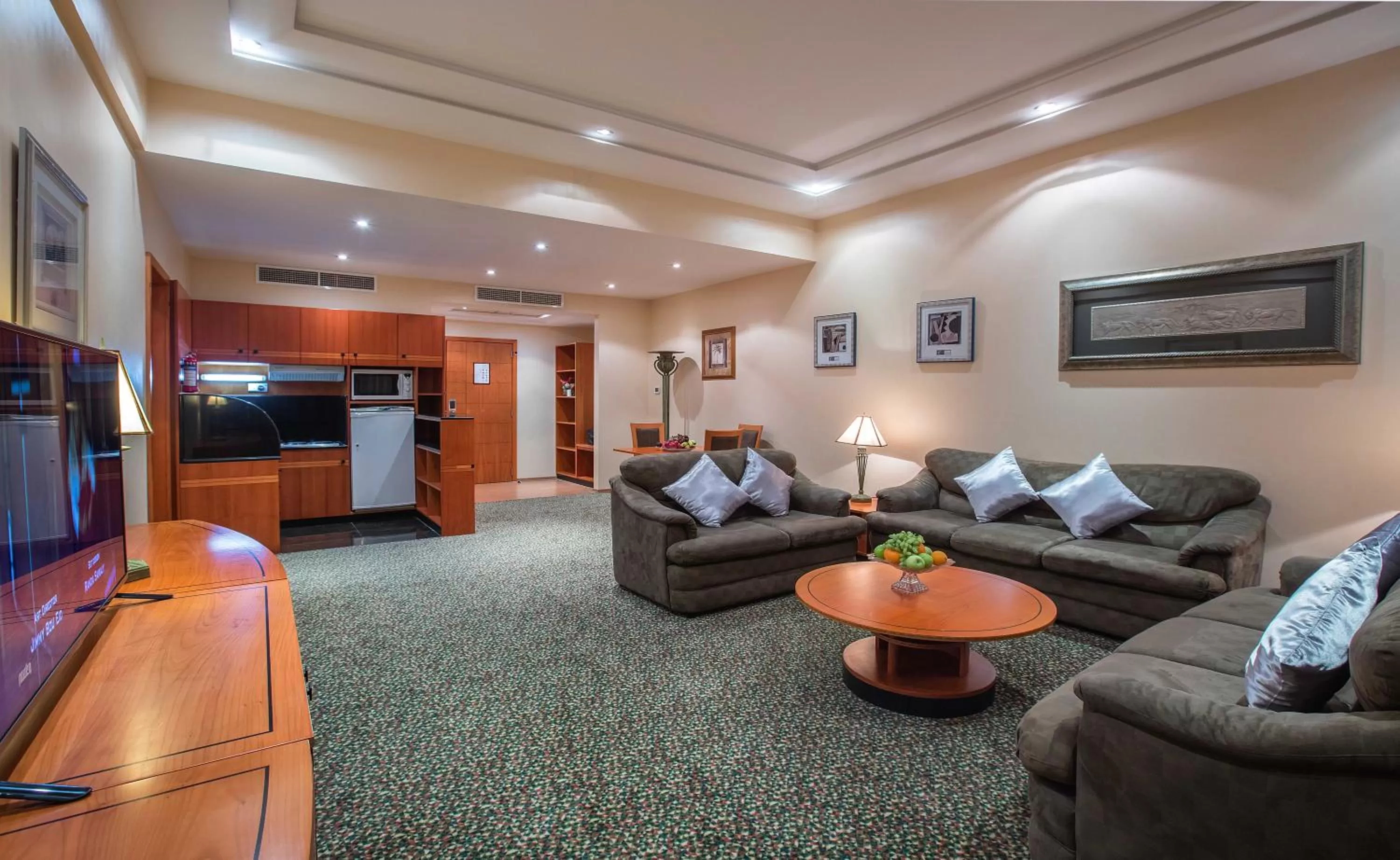 Seating area in Gulf Court Hotel