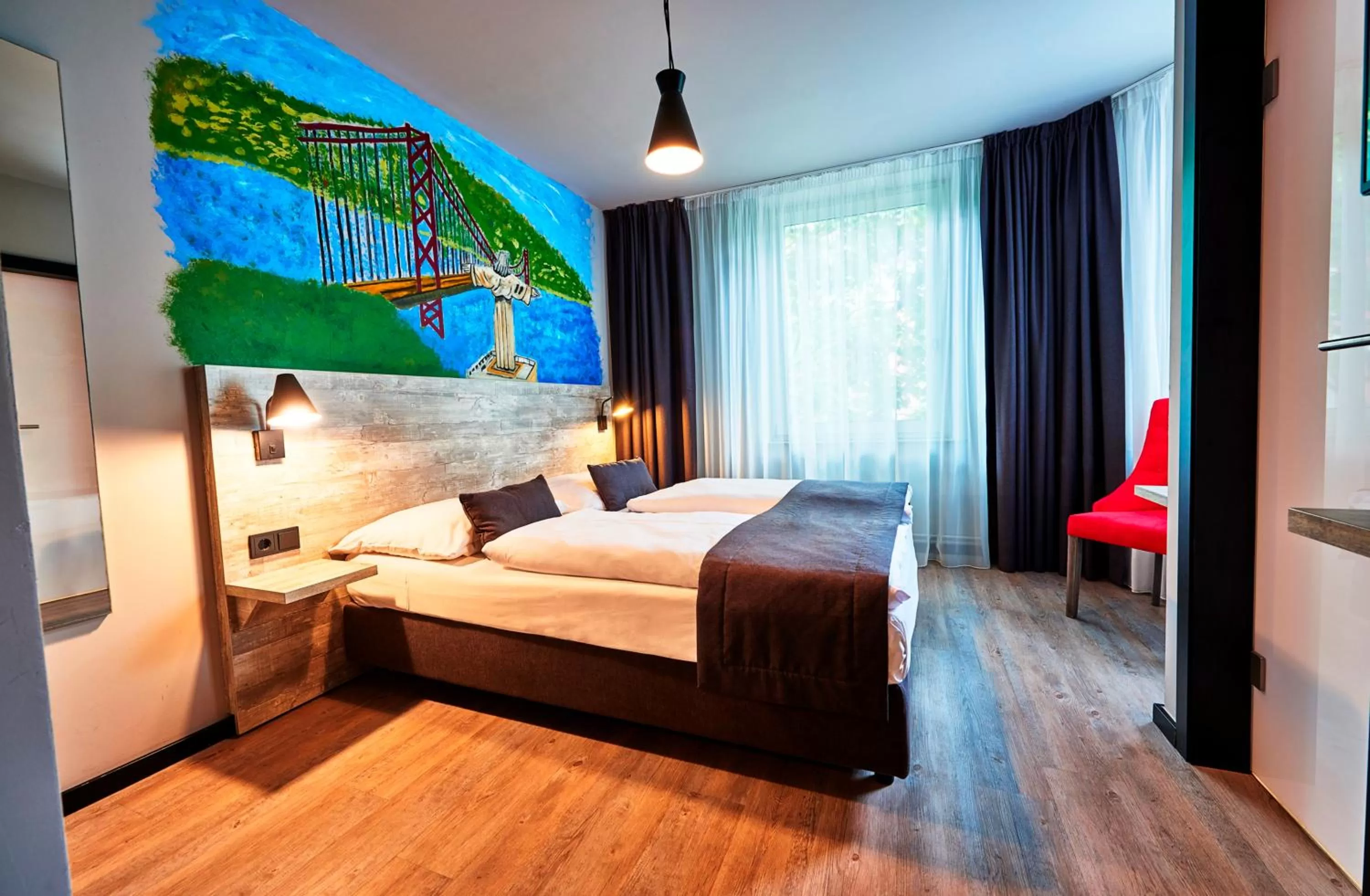 Photo of the whole room, Bed in Urban Home Self Check-In Hotel