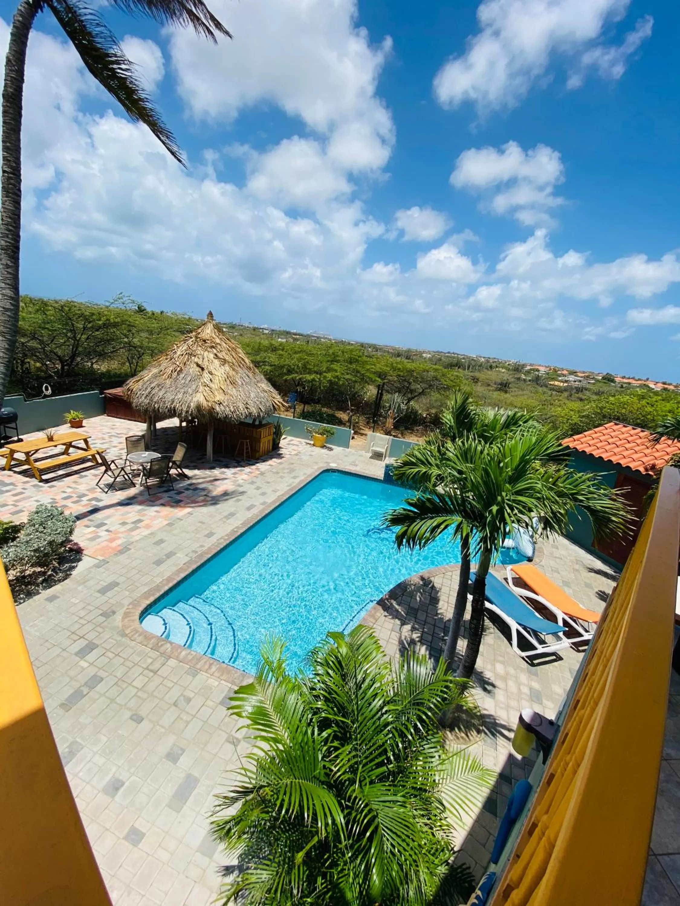Bird's eye view, Pool View in La Felicidad