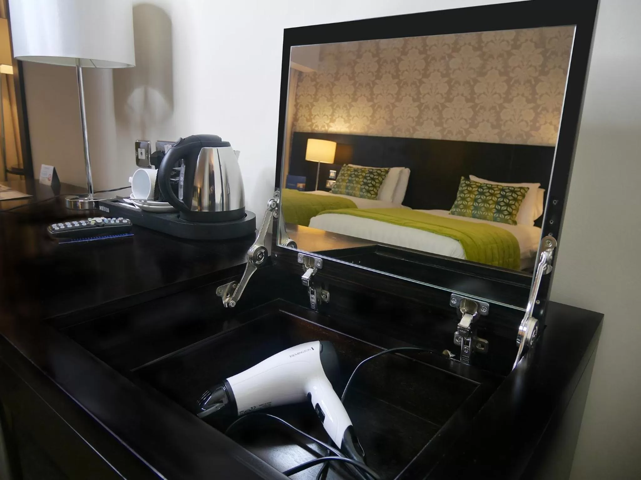 Decorative detail, Bed in The Connacht Hotel