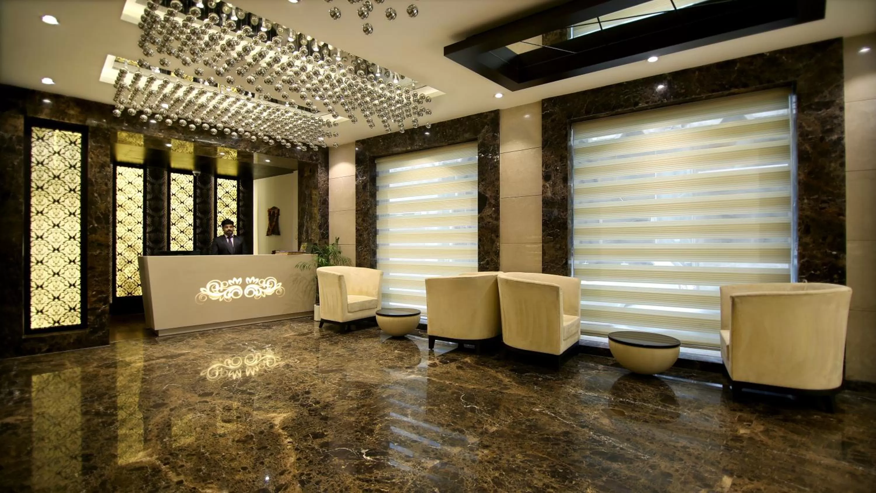 Lobby or reception in Hotel The Prime Balaji Deluxe, City Centre, With Free Airport Pickup