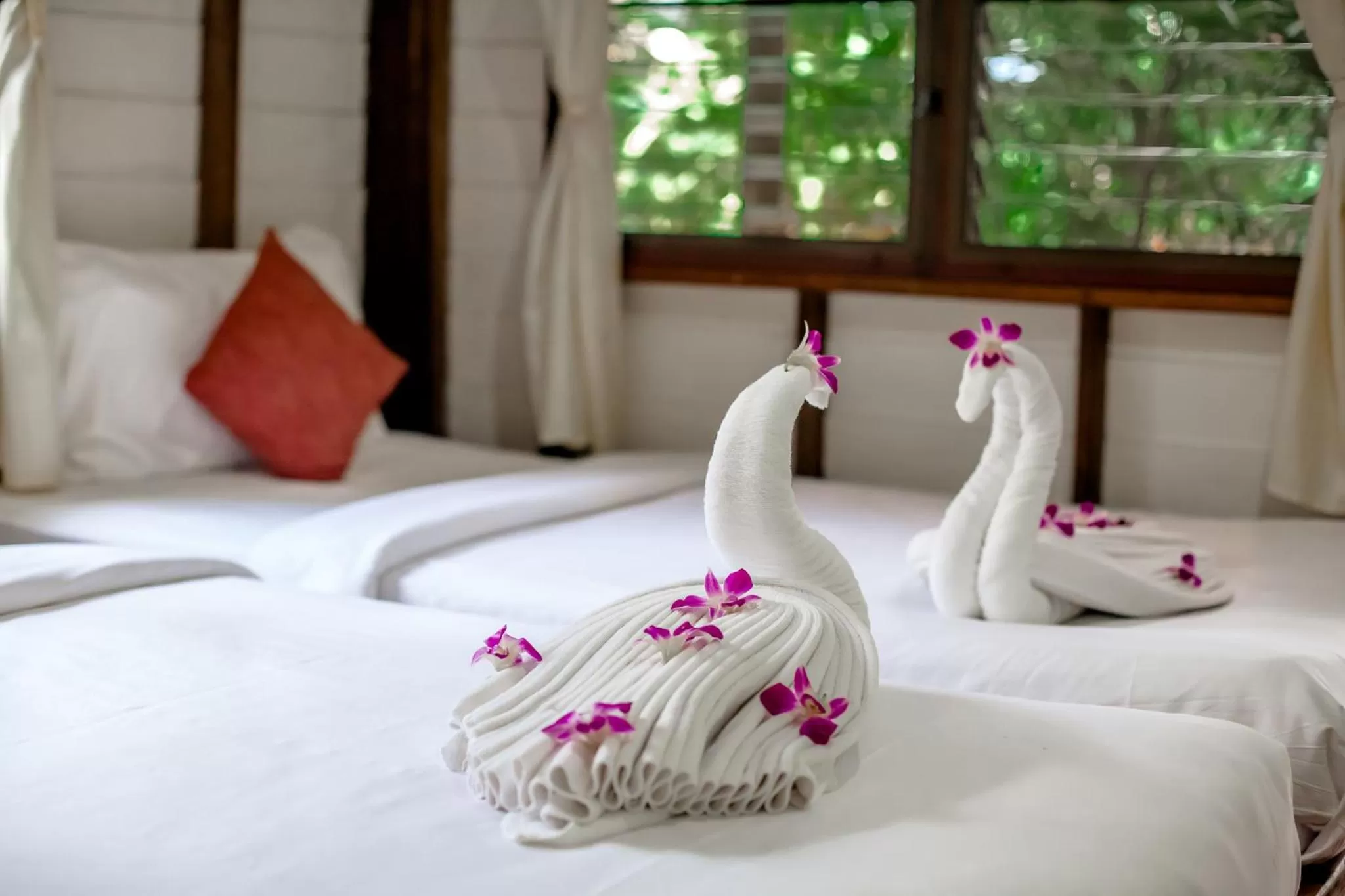 Bed in Aonang Cliff View Resort SHA Extra Plus