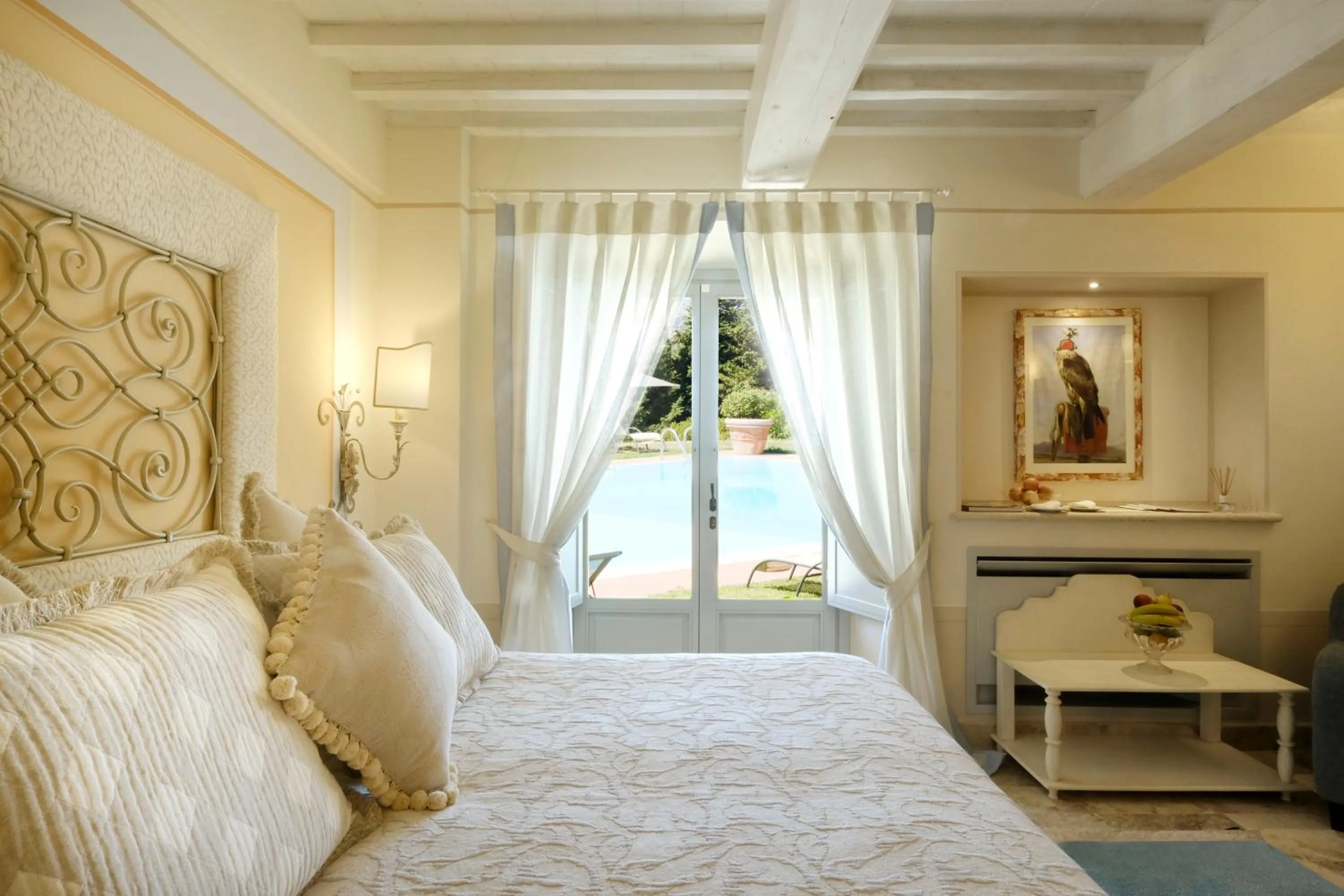 Bedroom, Bed in Il Falconiere Relais & Spa
