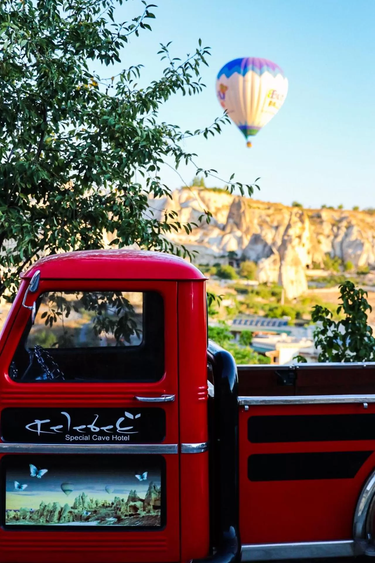 Patio in Kelebek Cave Hotel