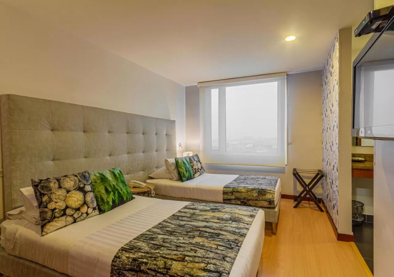 Bed in Hotel Factory Green Bogotá Occidente Calle 80