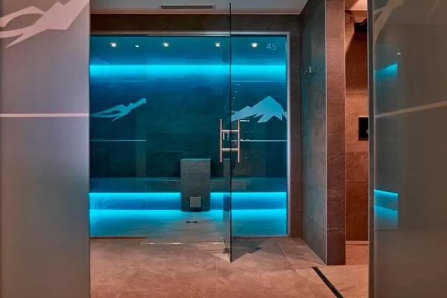 Sauna, Bathroom in Hotel Arzlerhof