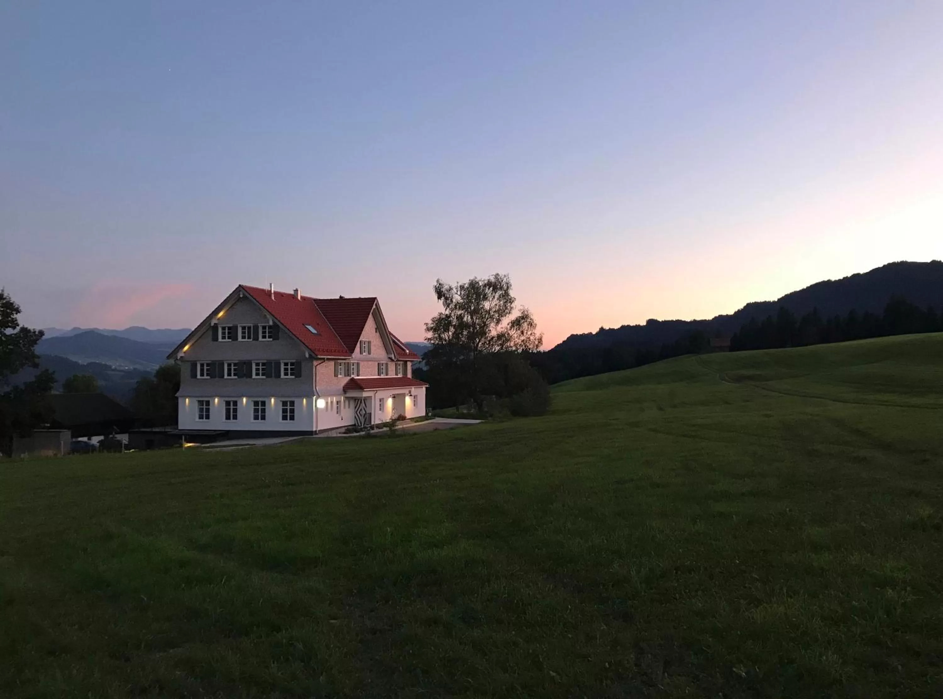 Mountain view, Property Building in Alpenloge Hotel