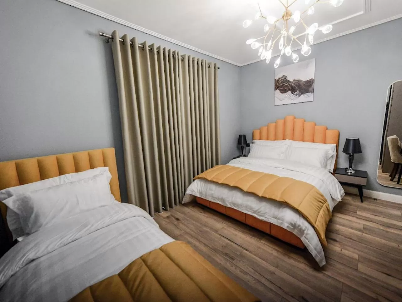 Bed in Hotel Vila Tirana