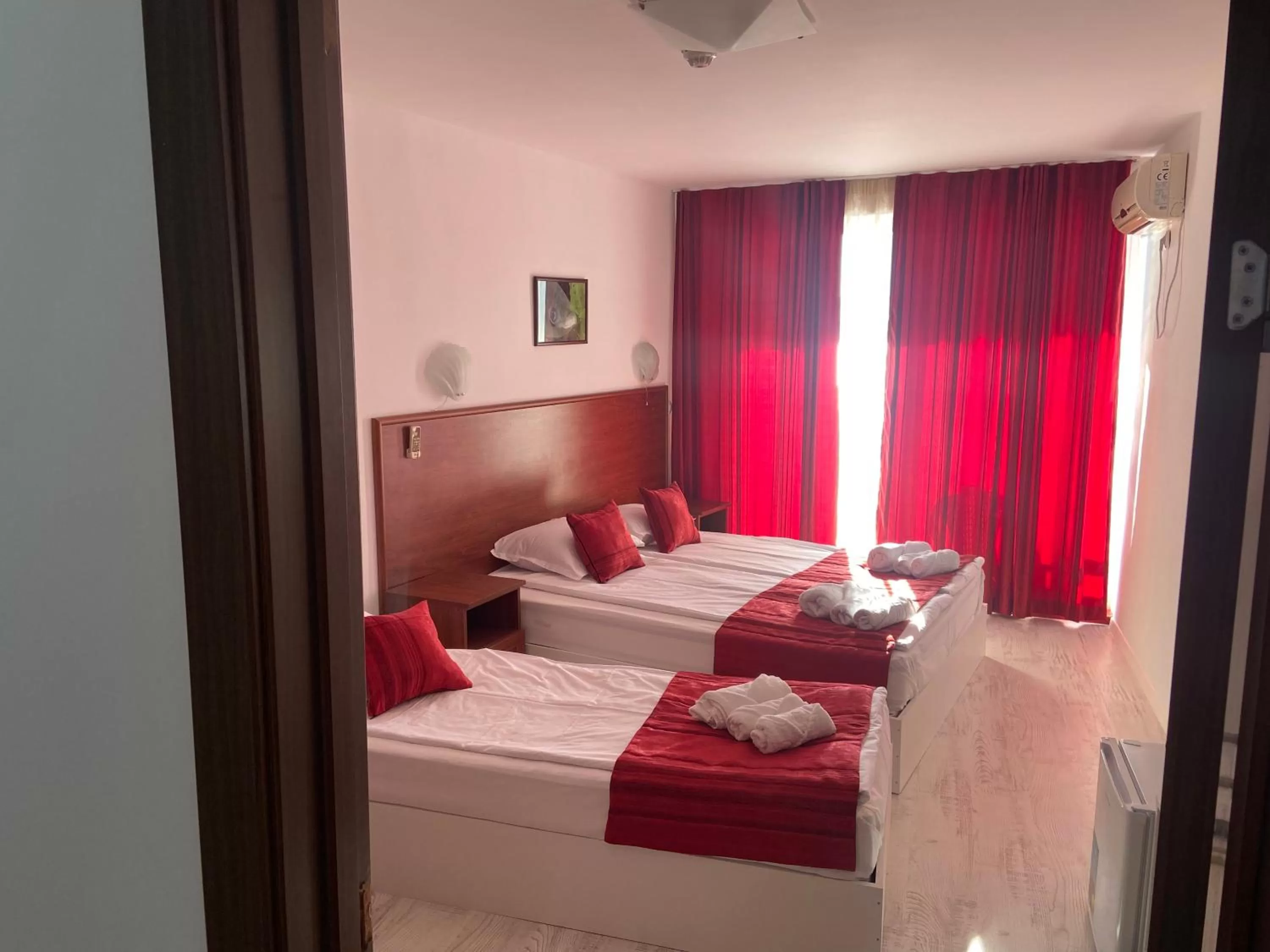 Bed in Ribarska Sreshta Family Hotel